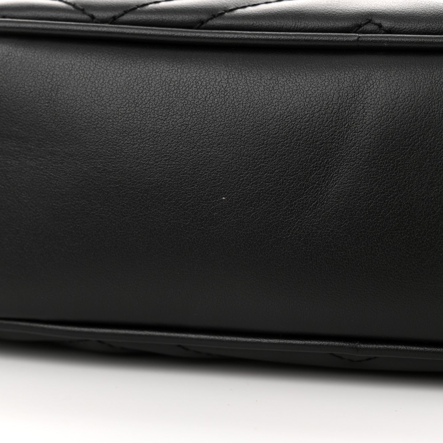 Calfskin Matelasse Small GG Marmont Chain Shoulder Bag Black