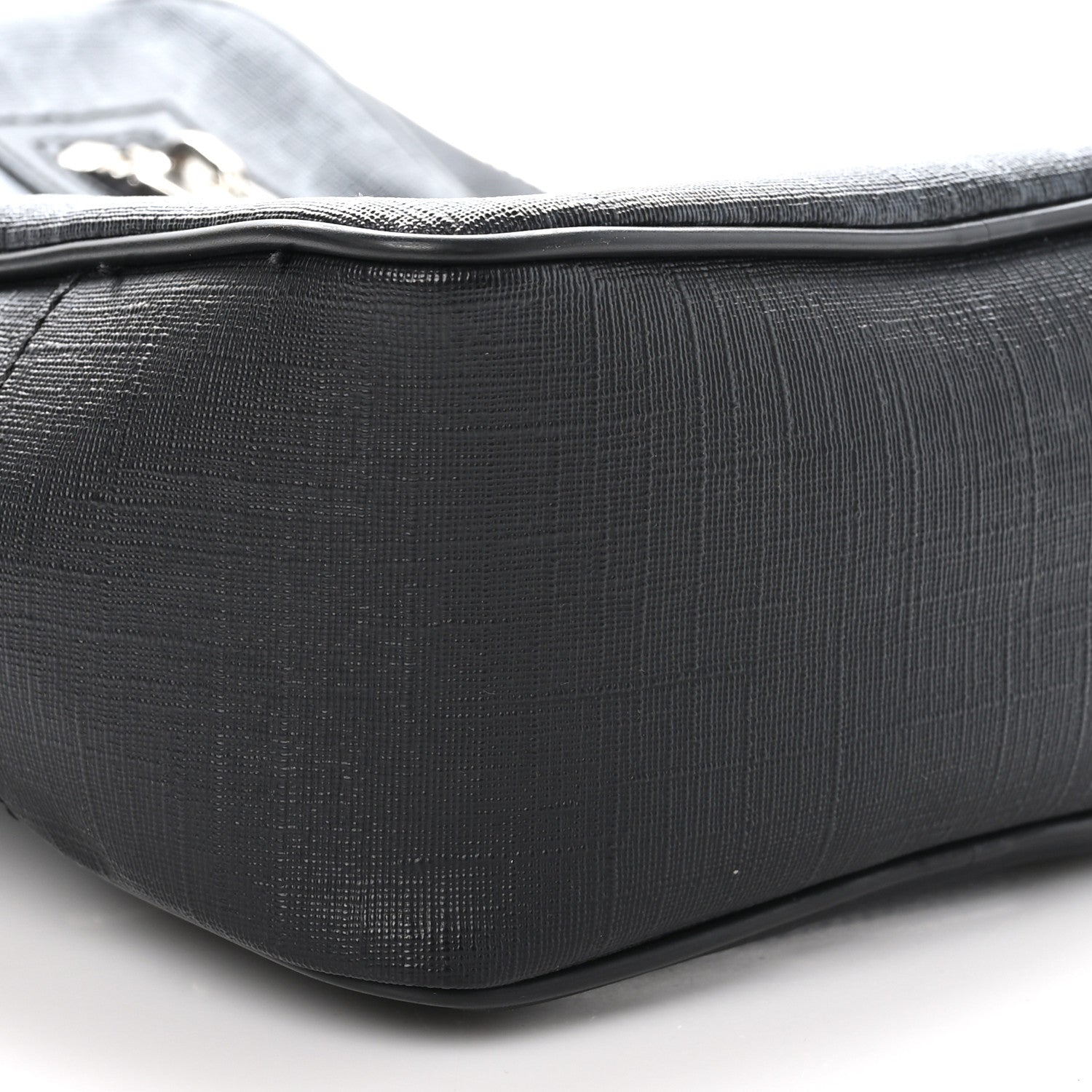 Gucci GG Supreme Monogram Web Belt Bag Black Grey 9 of 10