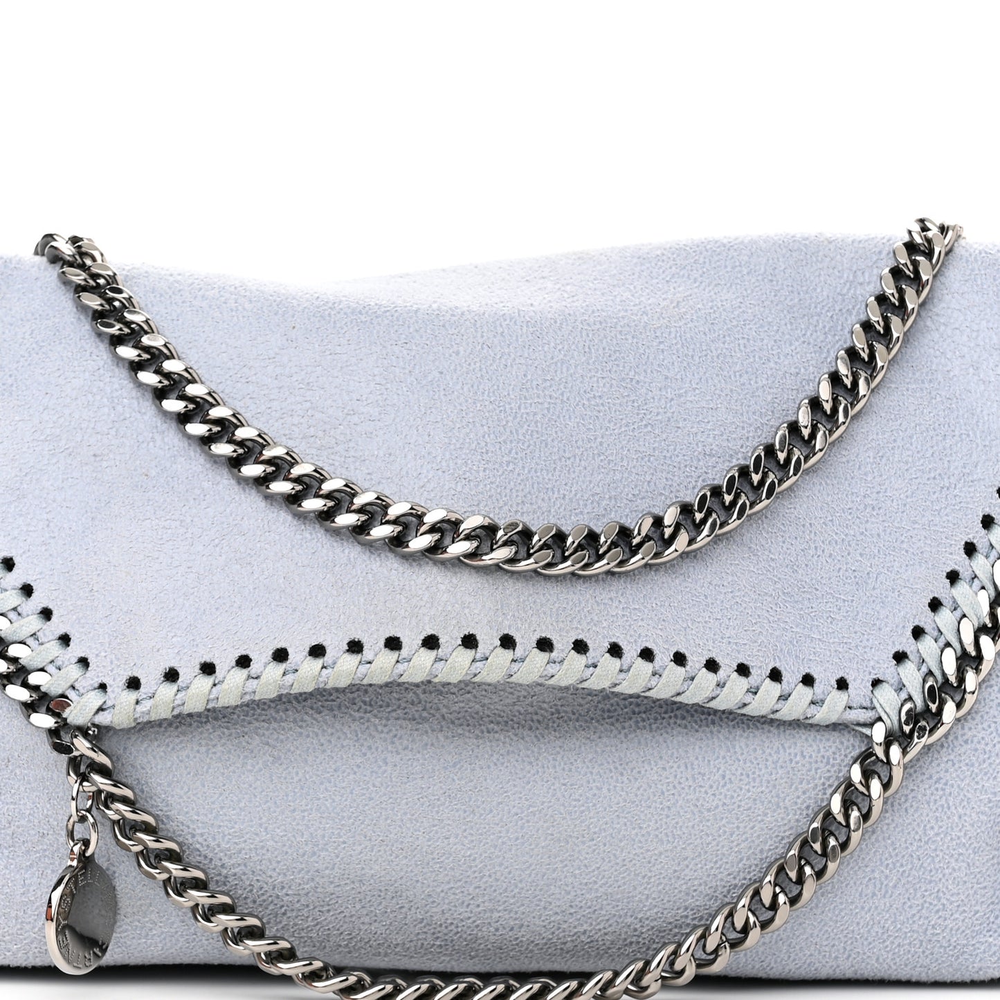 Shaggy Deer Mini Falabella Crossbody Bag Duck Blue