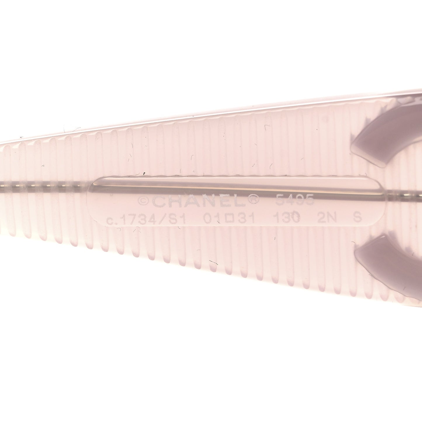 Acetate Shield Sunglasses 5495 Light Pink
