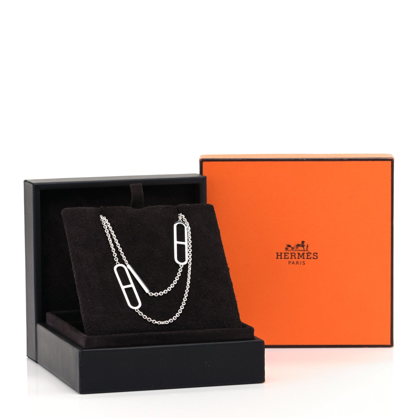Sterling Silver Ever Chaine d'Ancre Long Lariat Necklace
