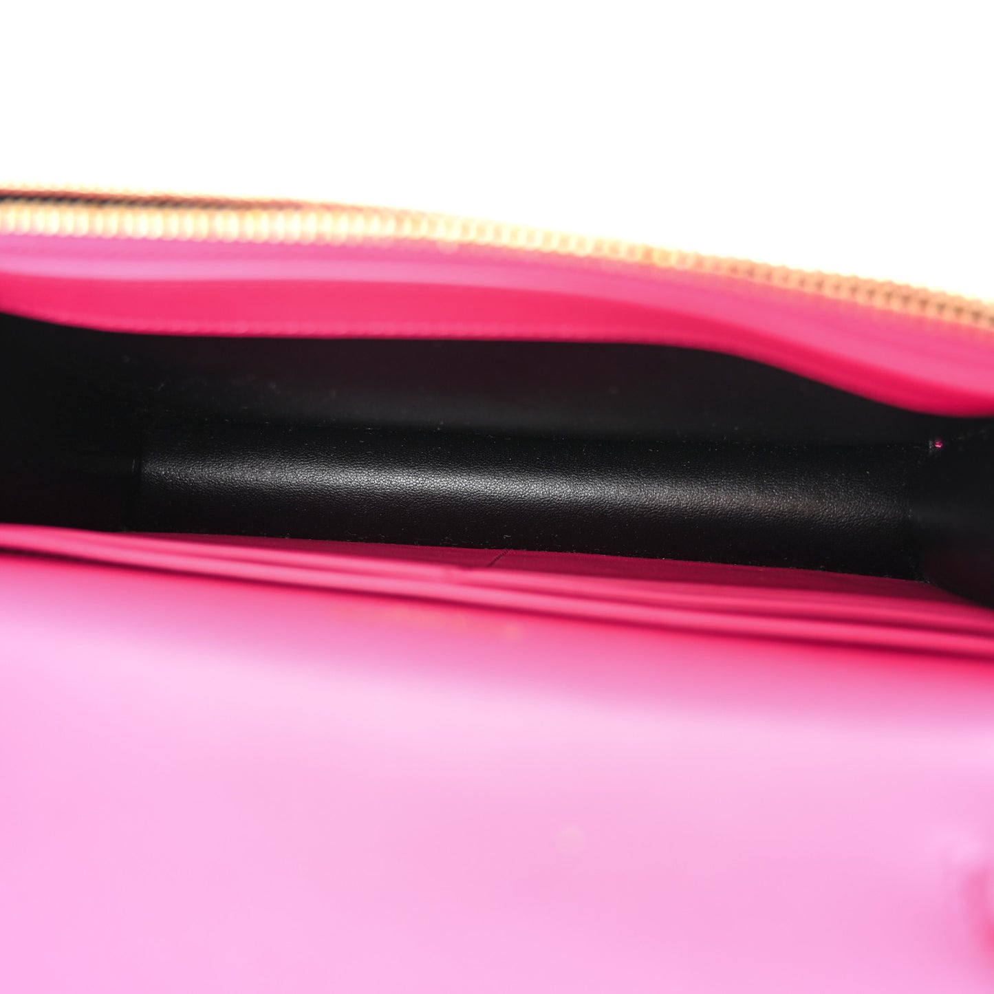Satin Woven Monogram Kate Tassel Chain Wallet Guava Pink