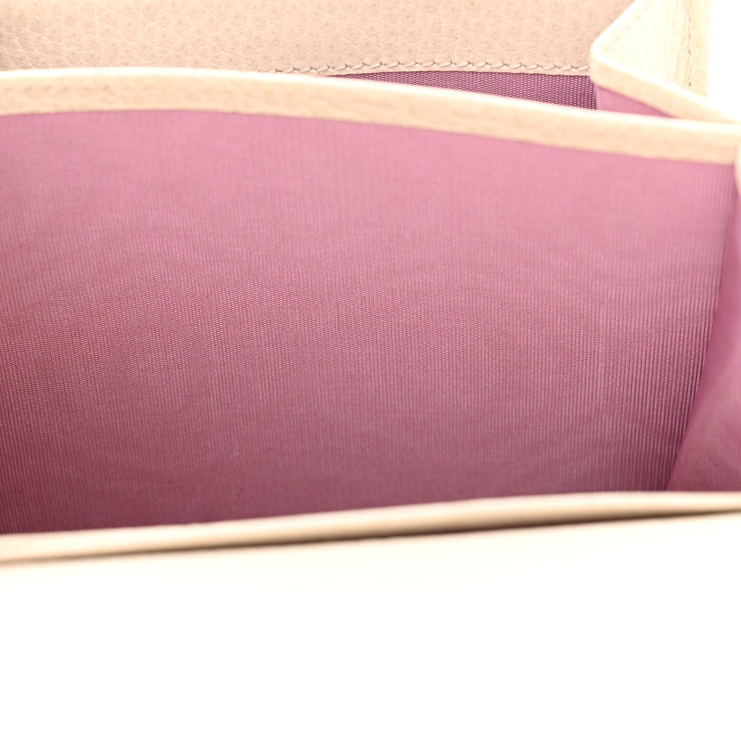 Dollar Calfskin Mini Dionysus Chain Wallet Mystic White