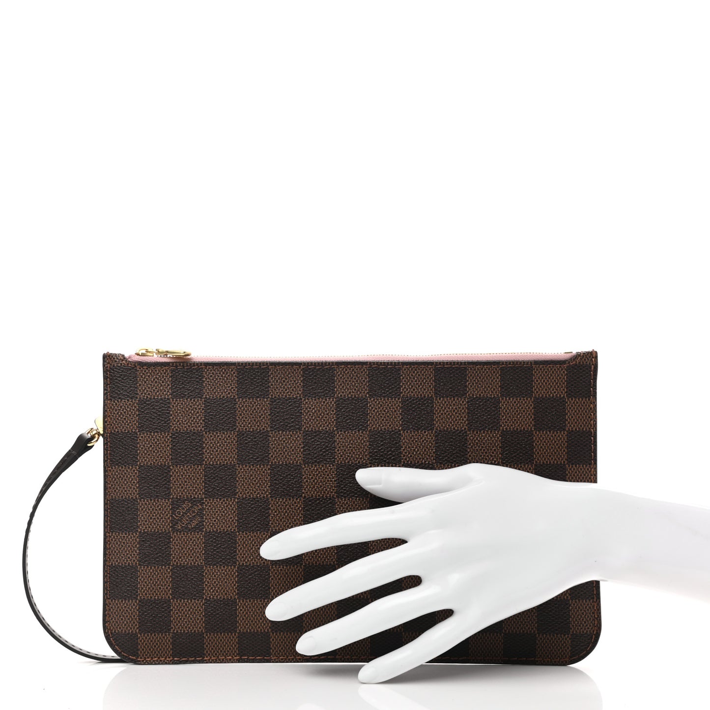 Damier Ebene Neverfull MM GM Pochette Rose Ballerine