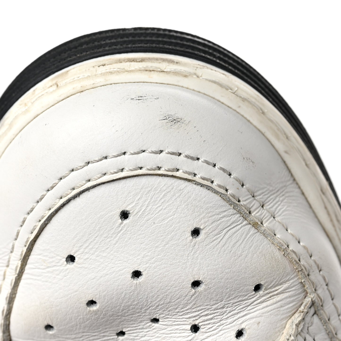 Calfskin Womens Logo Sneakers 36 Black White