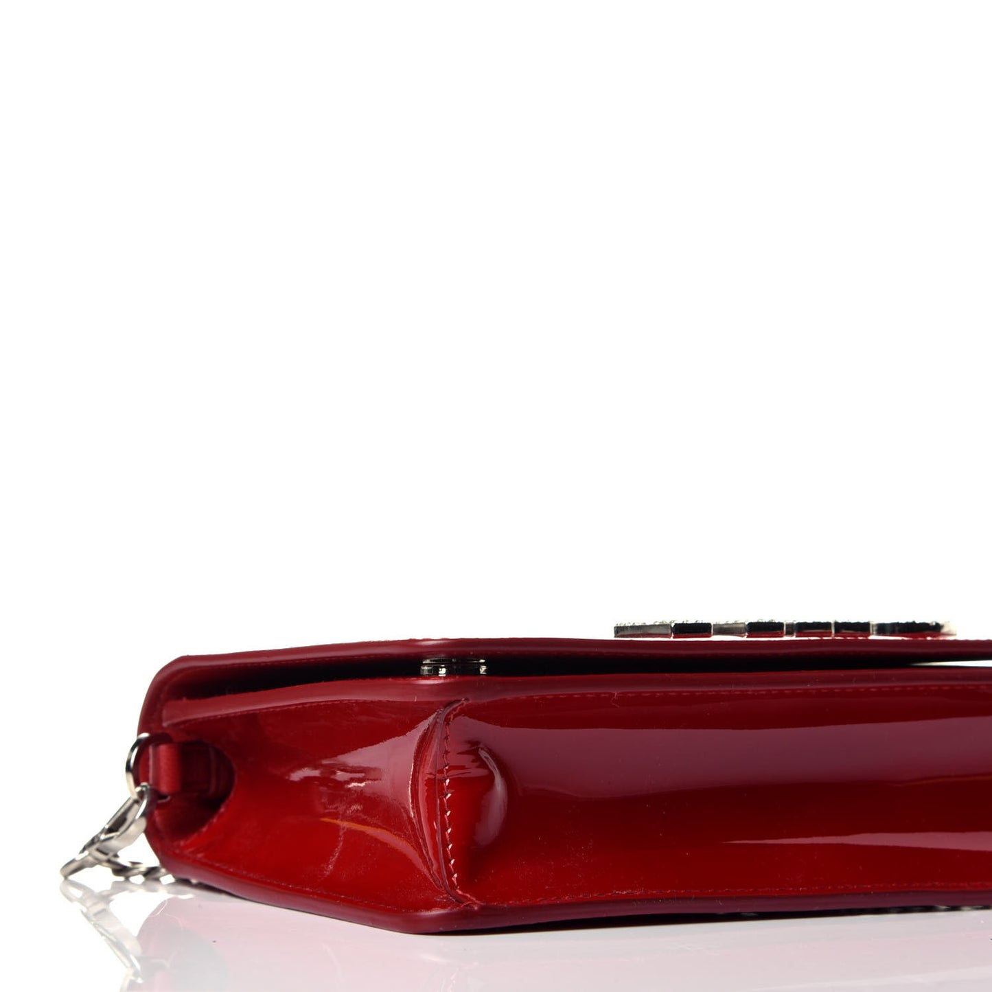 Patent Crystal Logo Mini Crossbody Fuoco