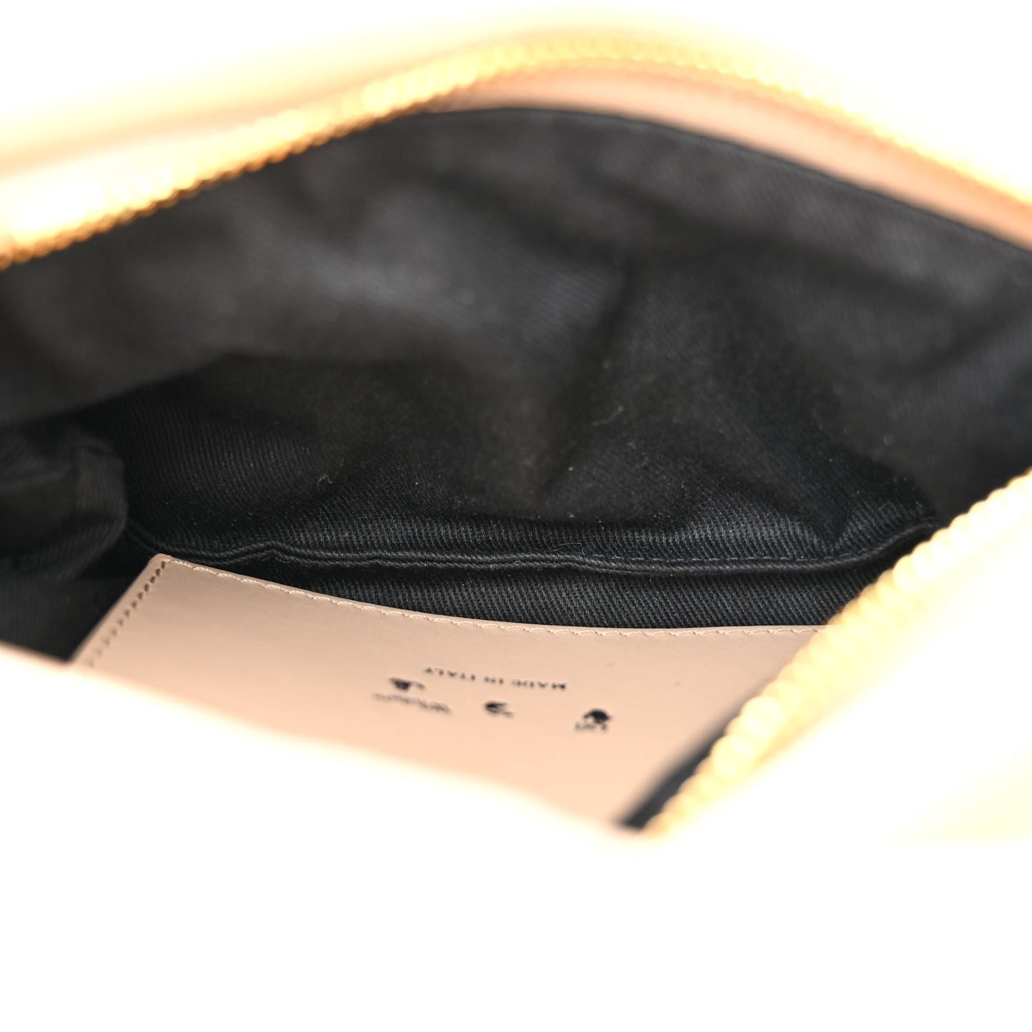 Calfskin Puffy Pump Pouch Crossbody Bag 19 Sand
