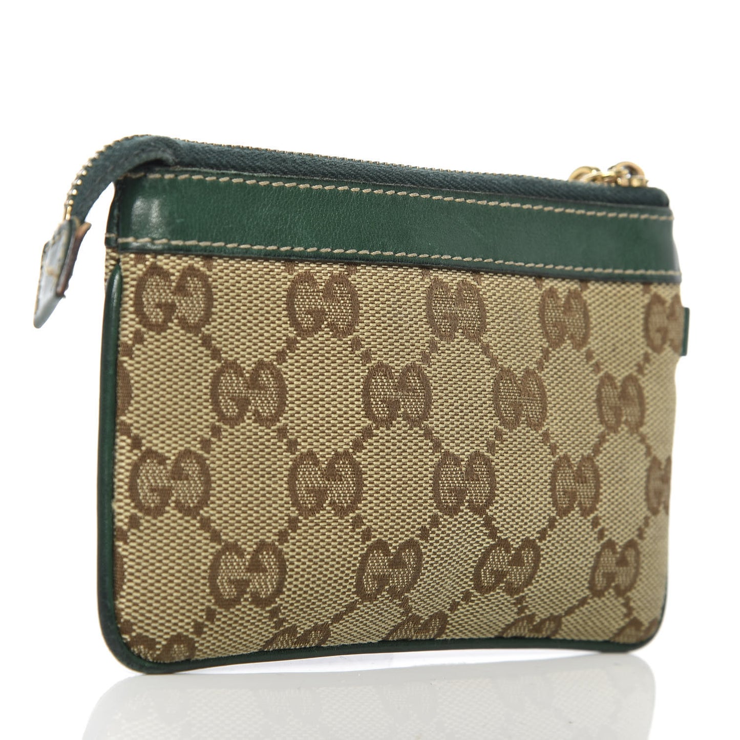 Monogram Small Zip Pouch Green