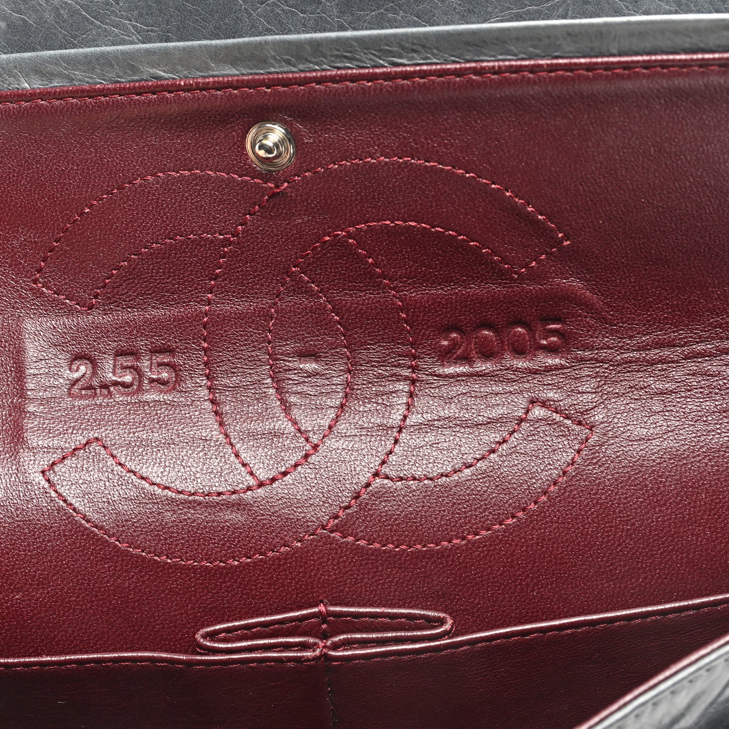 Aged Calfskin Quilted 50th Anniversary 2.55 Reissue 225 Flap Grey