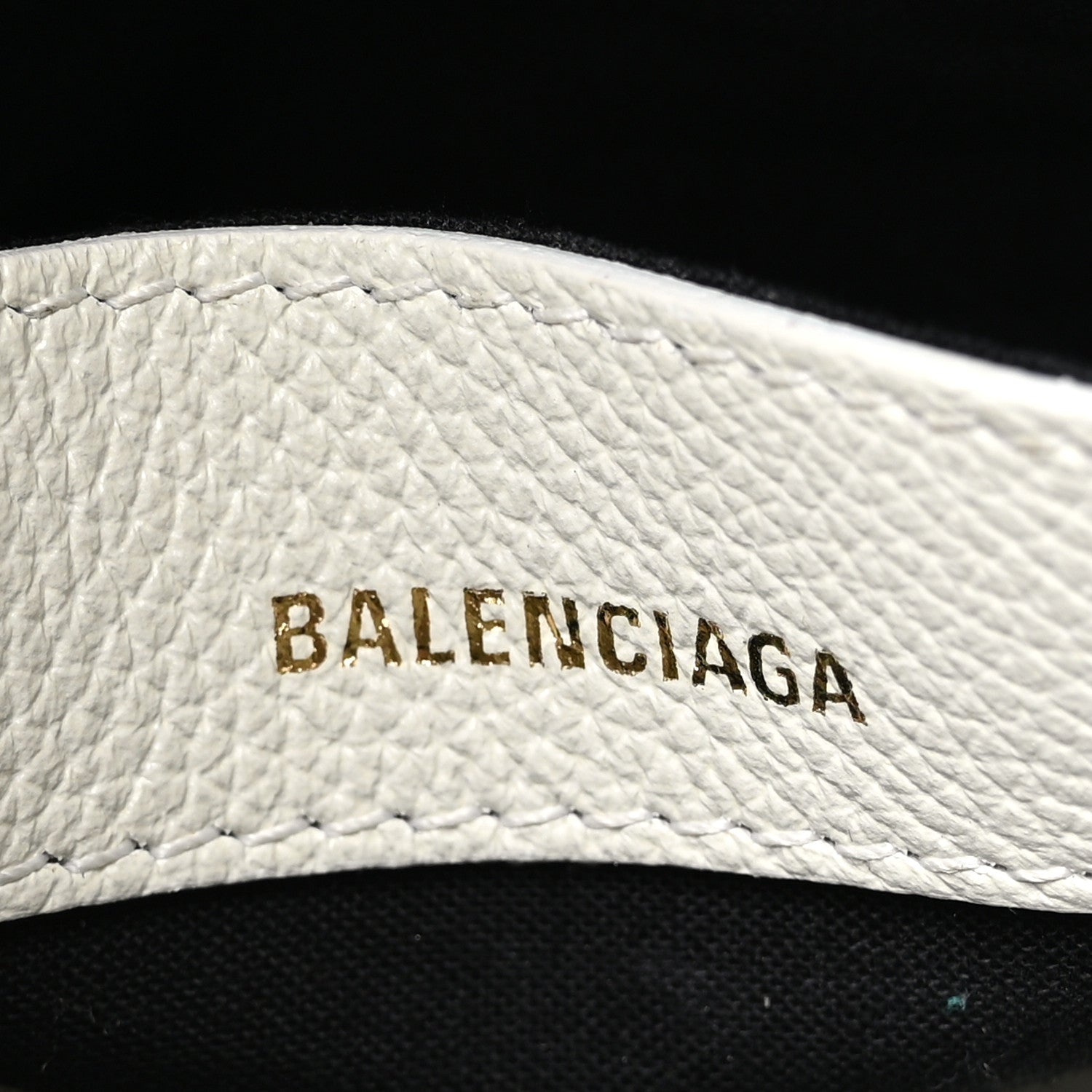 Balenciaga Grained Calfskin Logo XXS Ville Top Handle Bag White Fluo Pink 6 of 11