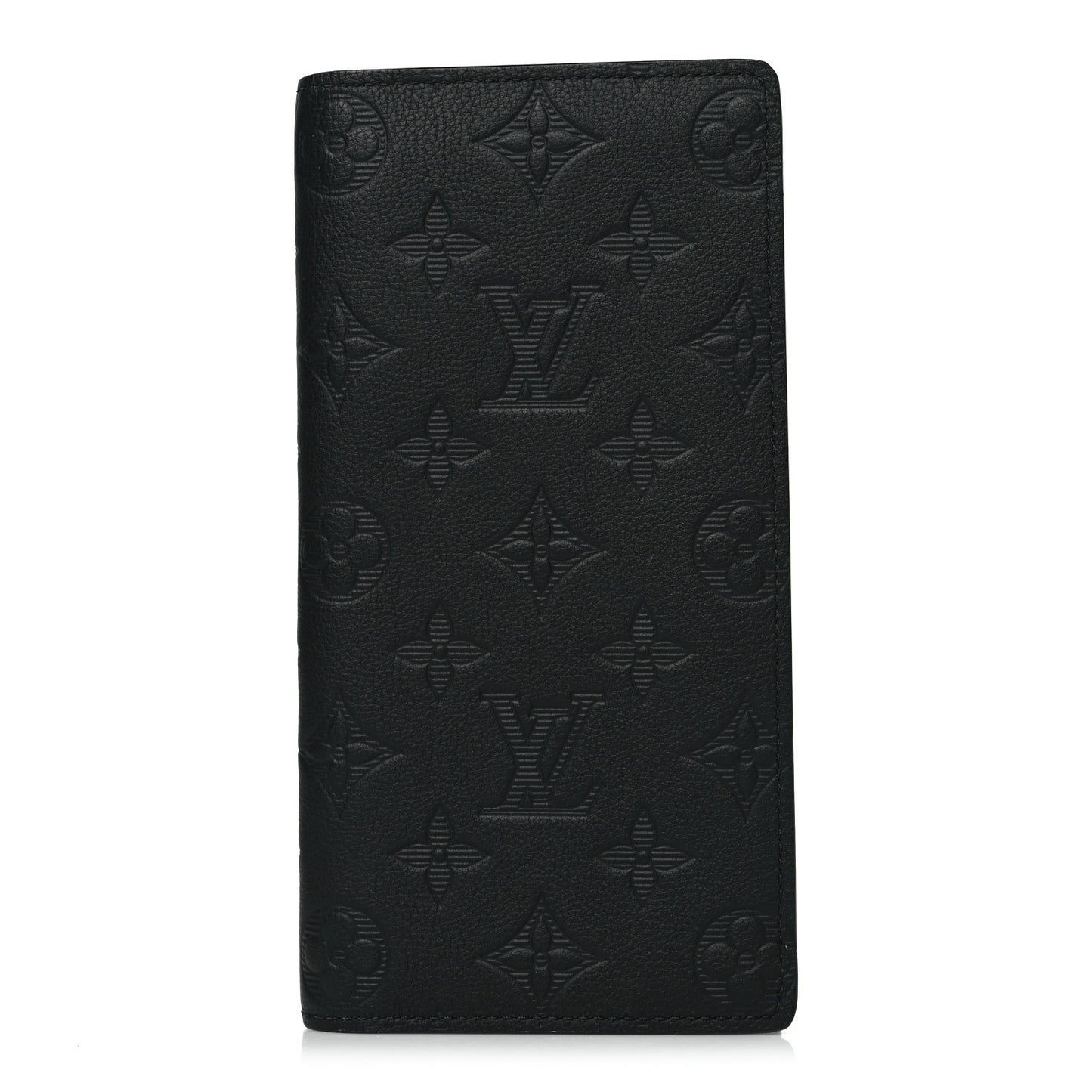 Calfskin Monogram Shadow Brazza Wallet Black