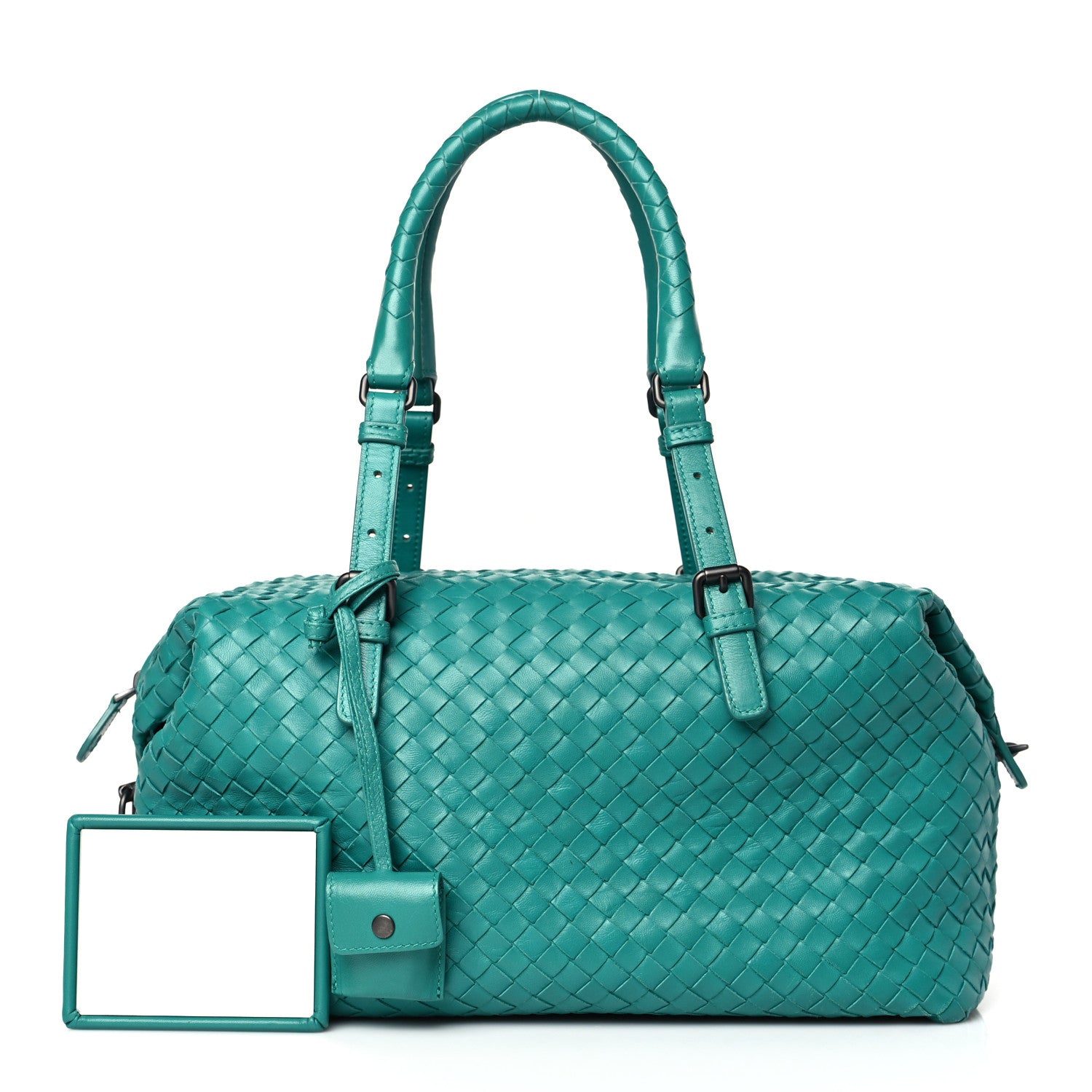 Bottega Veneta Nappa Intrecciato Boston Lagoon 1 of 10