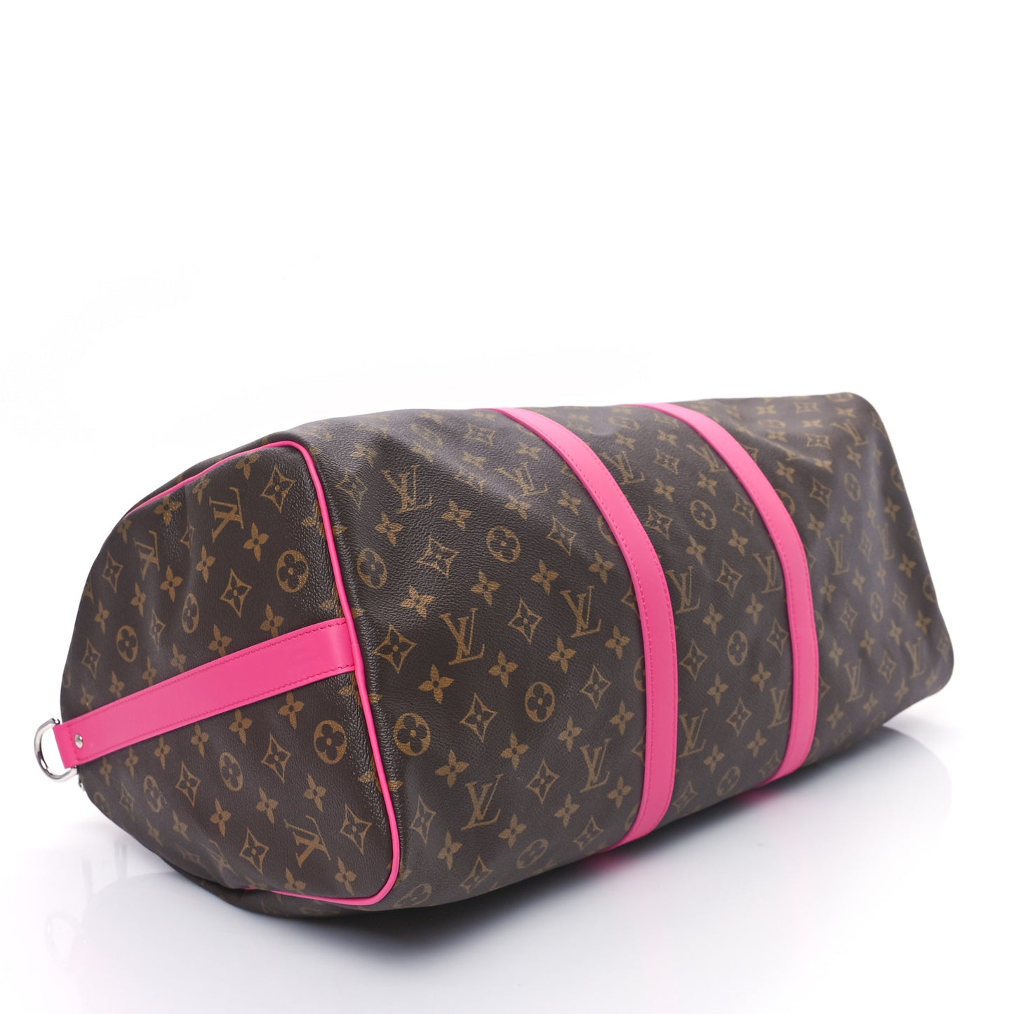 Monogram Macassar Keepall Bandouliere 50 Fuchsia