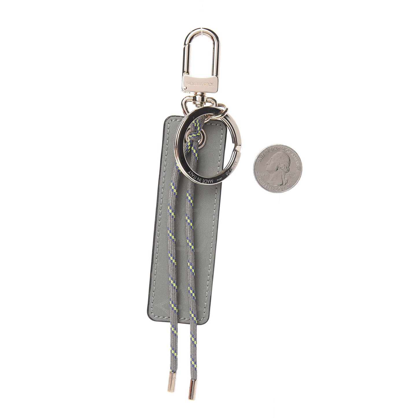 Monogram Titanium Fluo Tab Bag Charm Key Holder