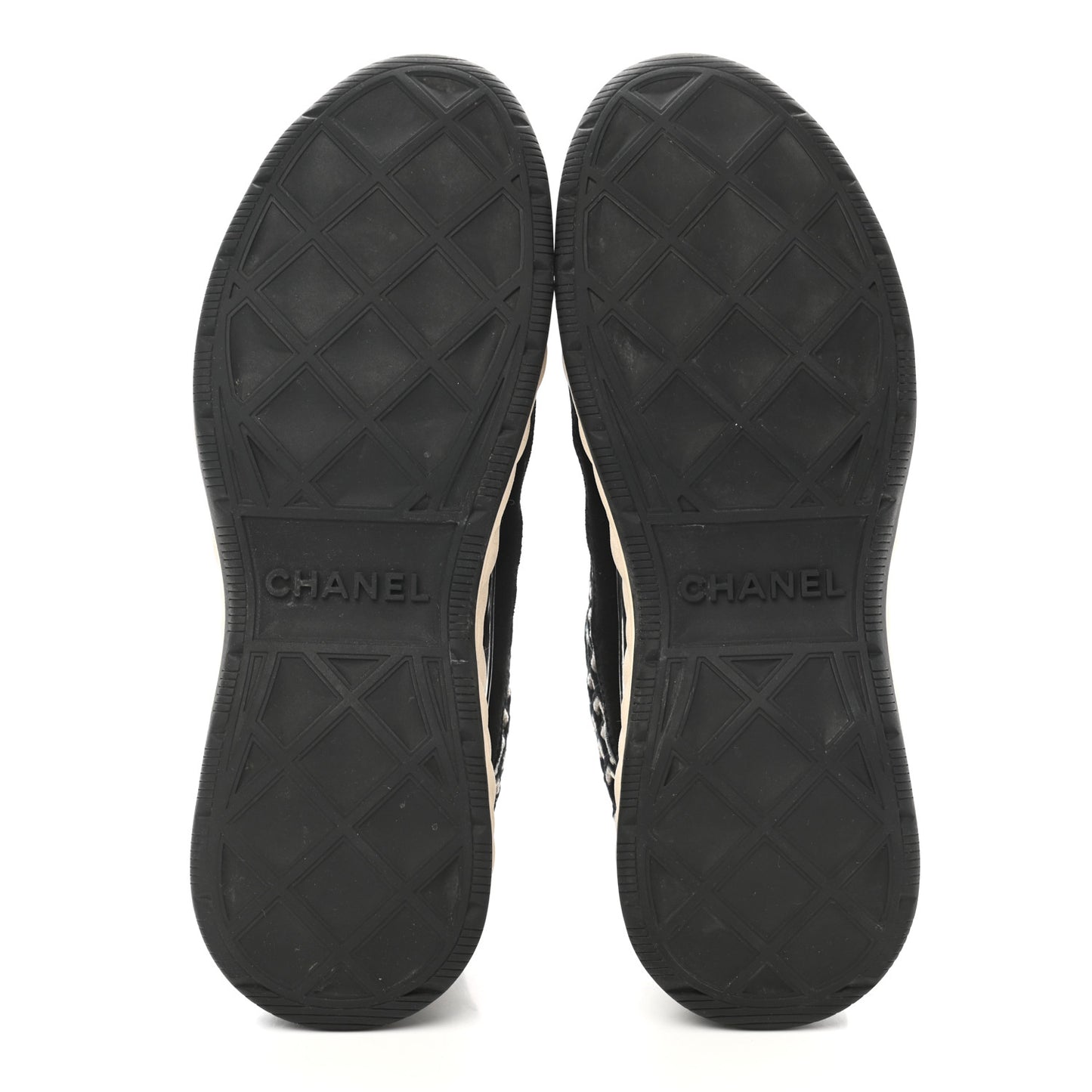 Suede Calfskin Embroidered CC Sneakers 40 Black