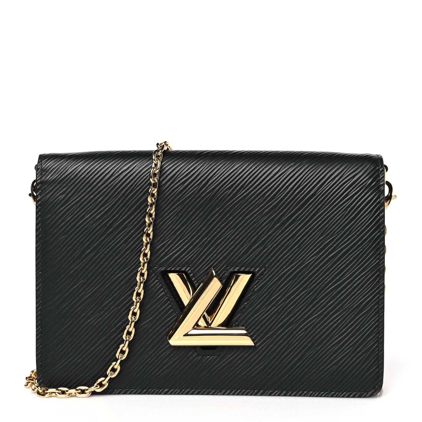 Epi Twist Belt Chain Wallet Black