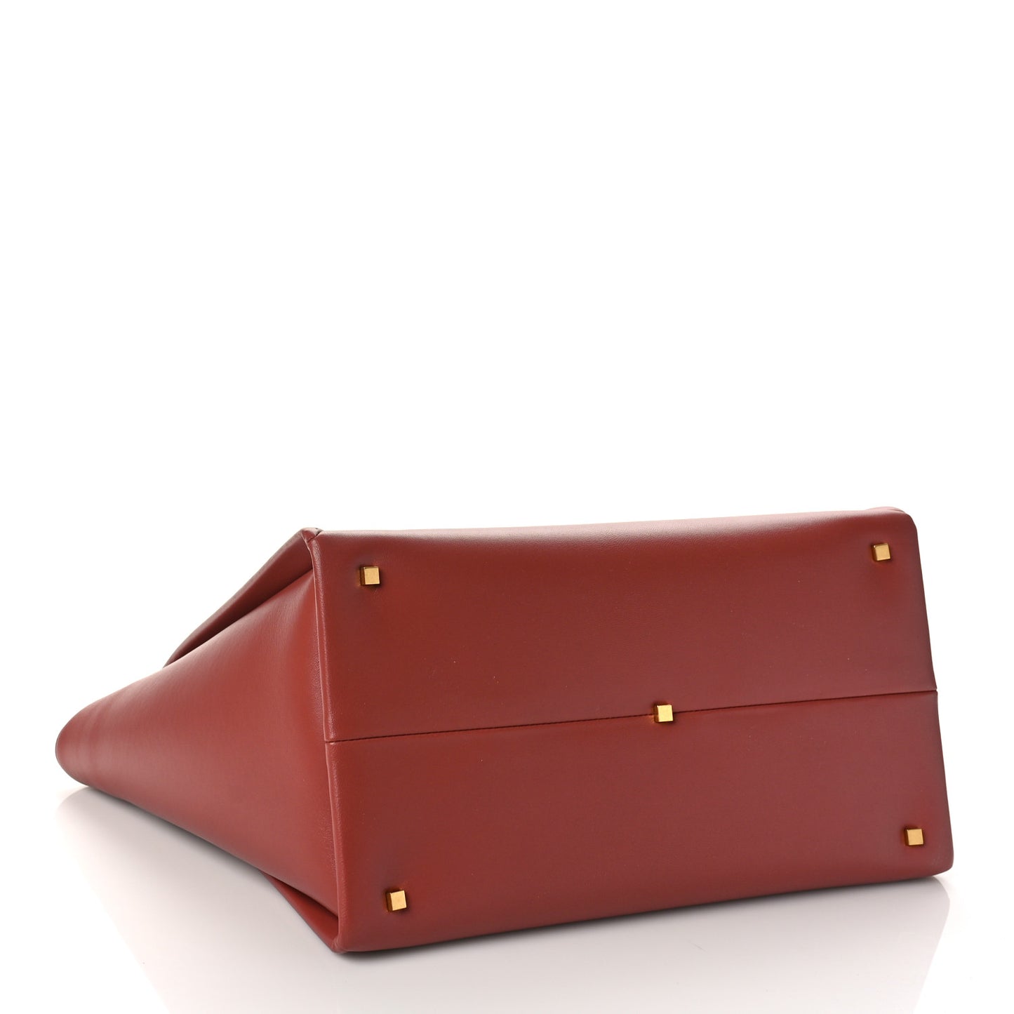 Nappa Large One Stud Handbag Gingerbread