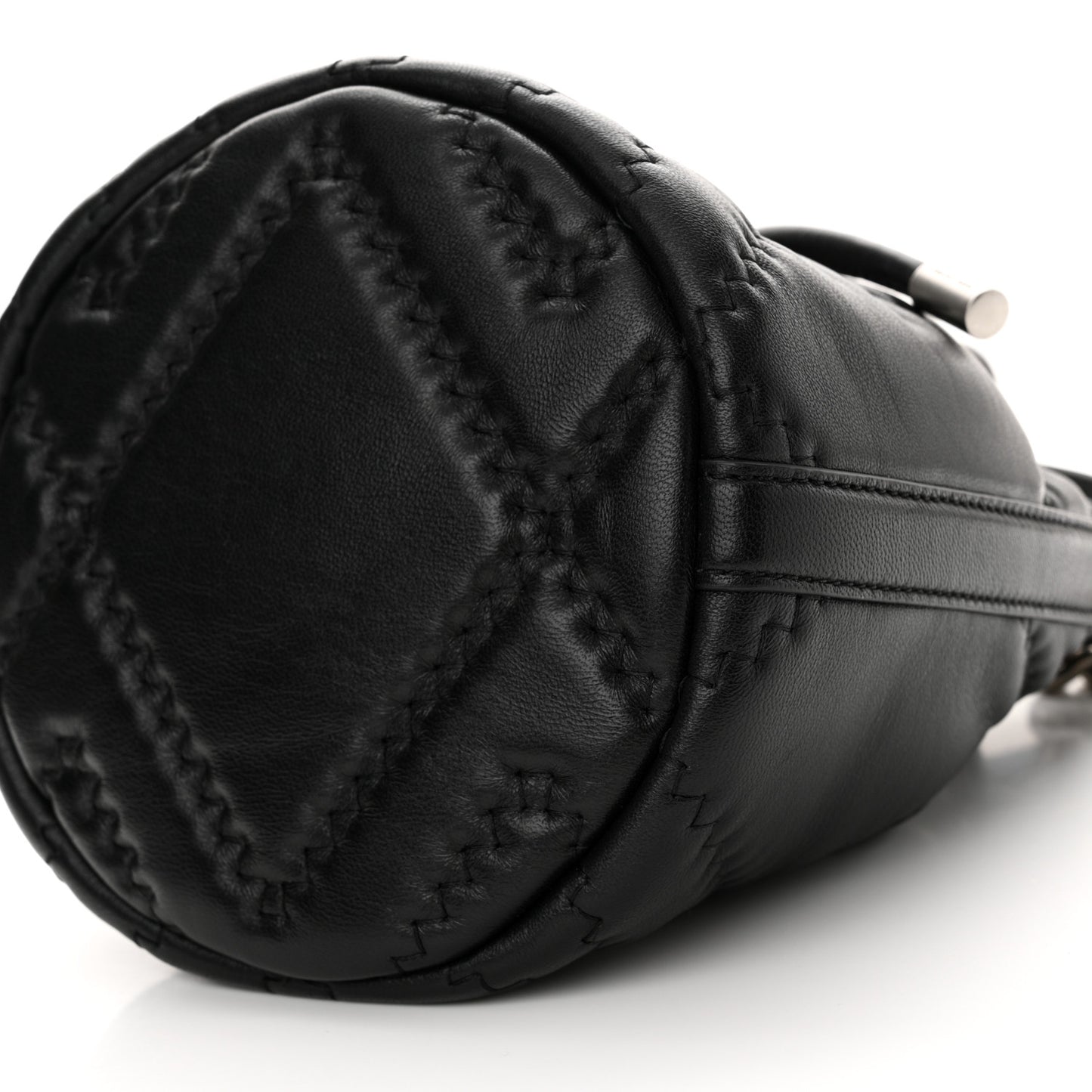 Calfskin Quilted The Bucket Bag Black