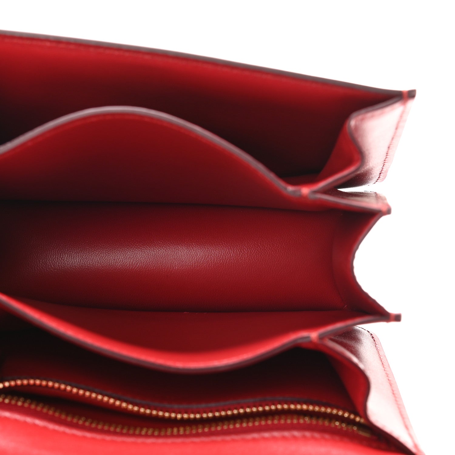 Celine Smooth Calfskin Small Classic Box Flap Bag Red 5 of 10