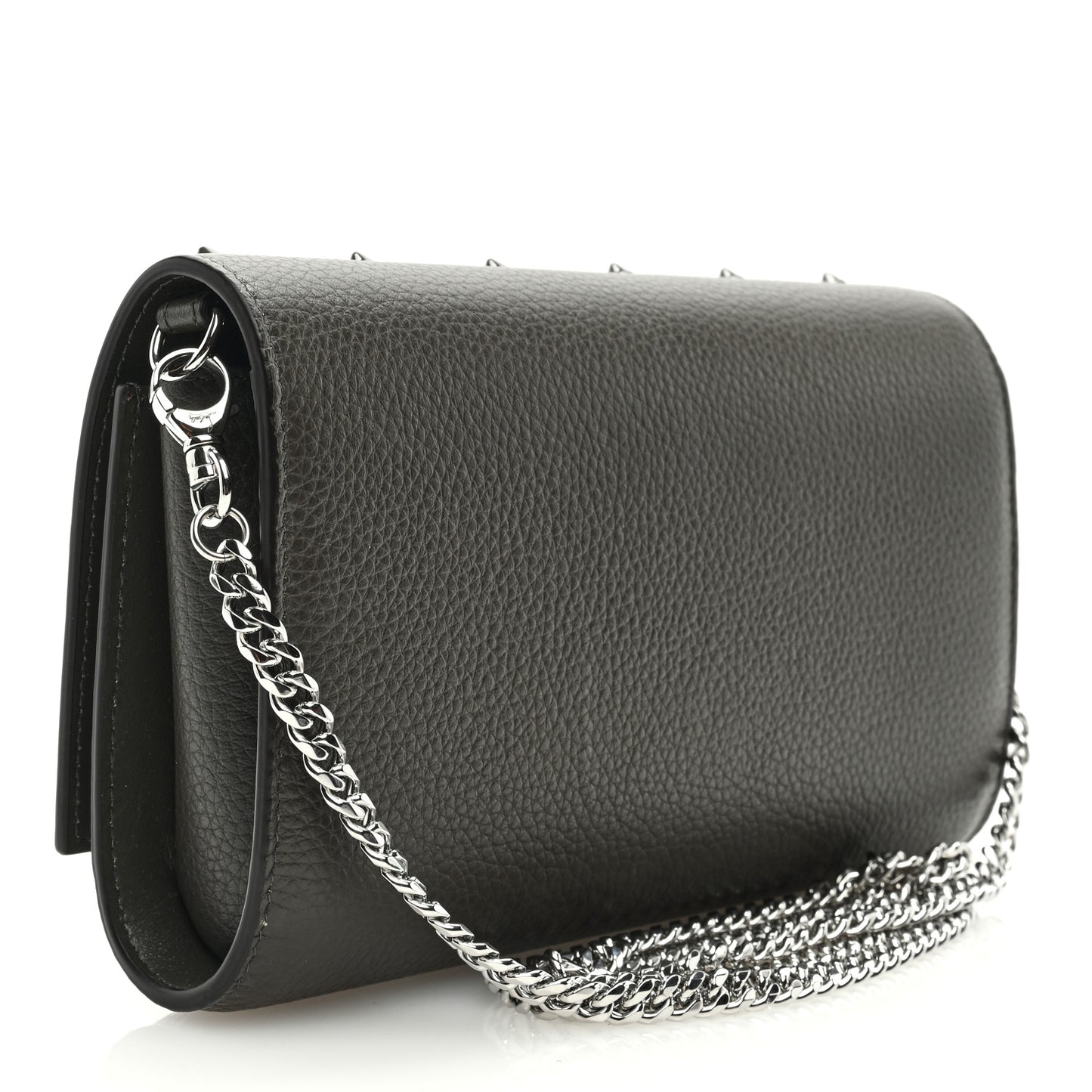 Calfskin Spikes Loubinthesky Paloma Wallet On Chain Rocket