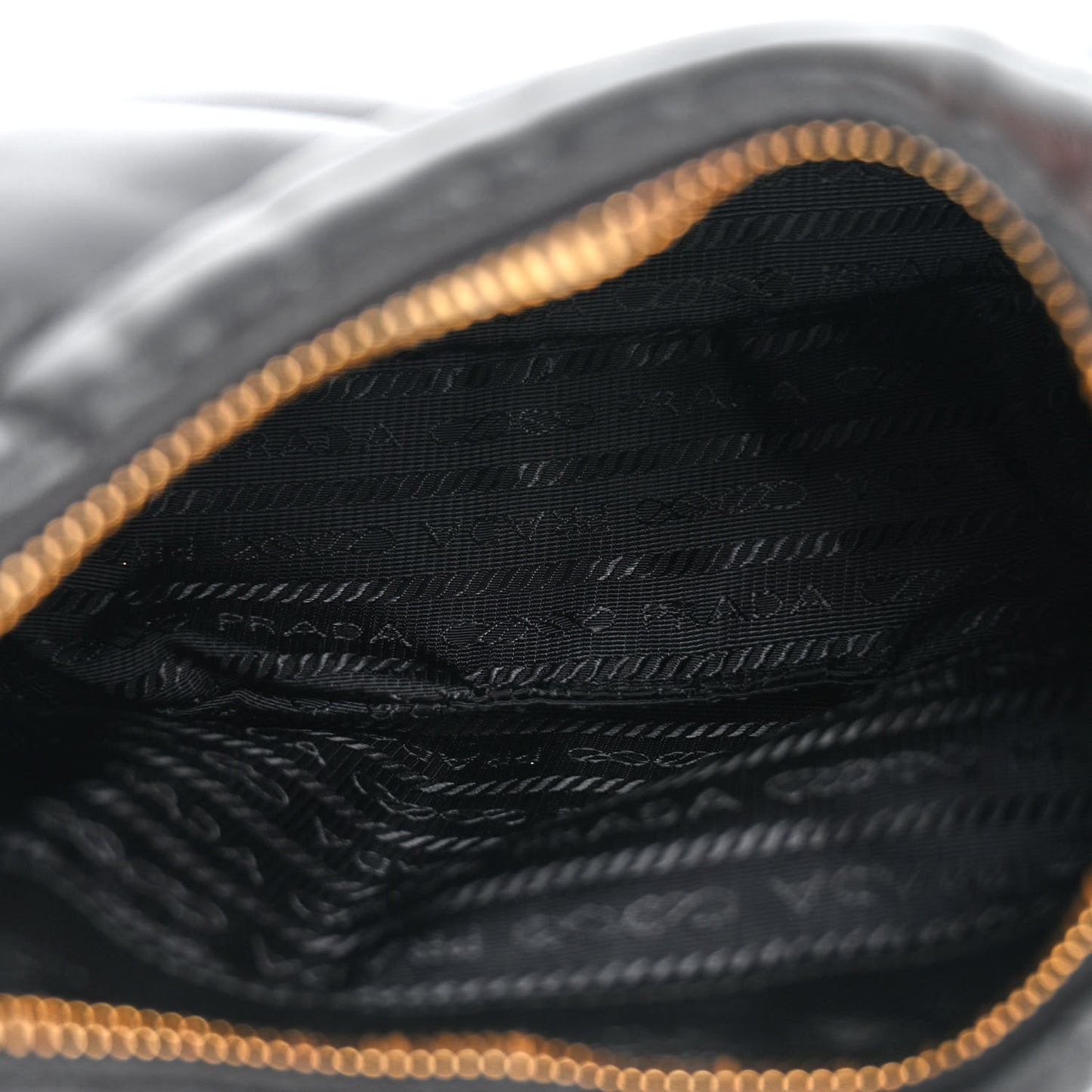 Nappa Triangle Stitched Mini Zippered Hobo Bag Black