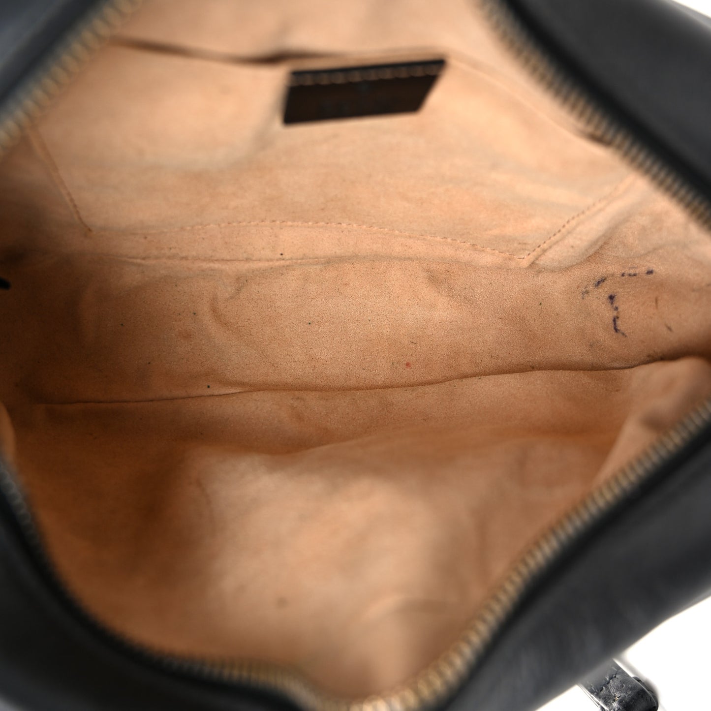 Calfskin Matelasse Small GG Marmont Chain Shoulder Bag Black