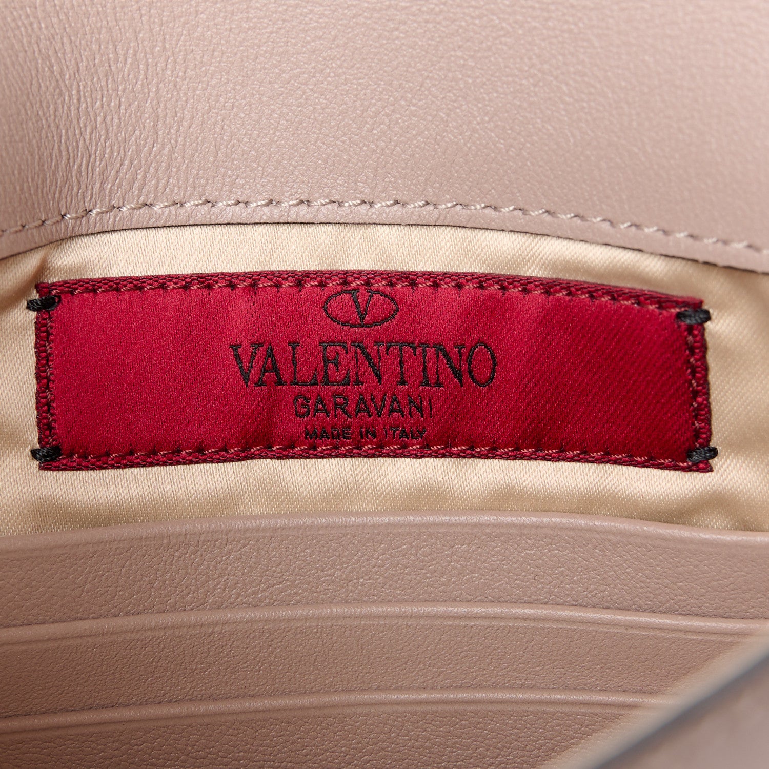 Valentino Garavani Vitello Medium Rockstud Envelope Flat Wristlet Pouch Poudre 6 of 9