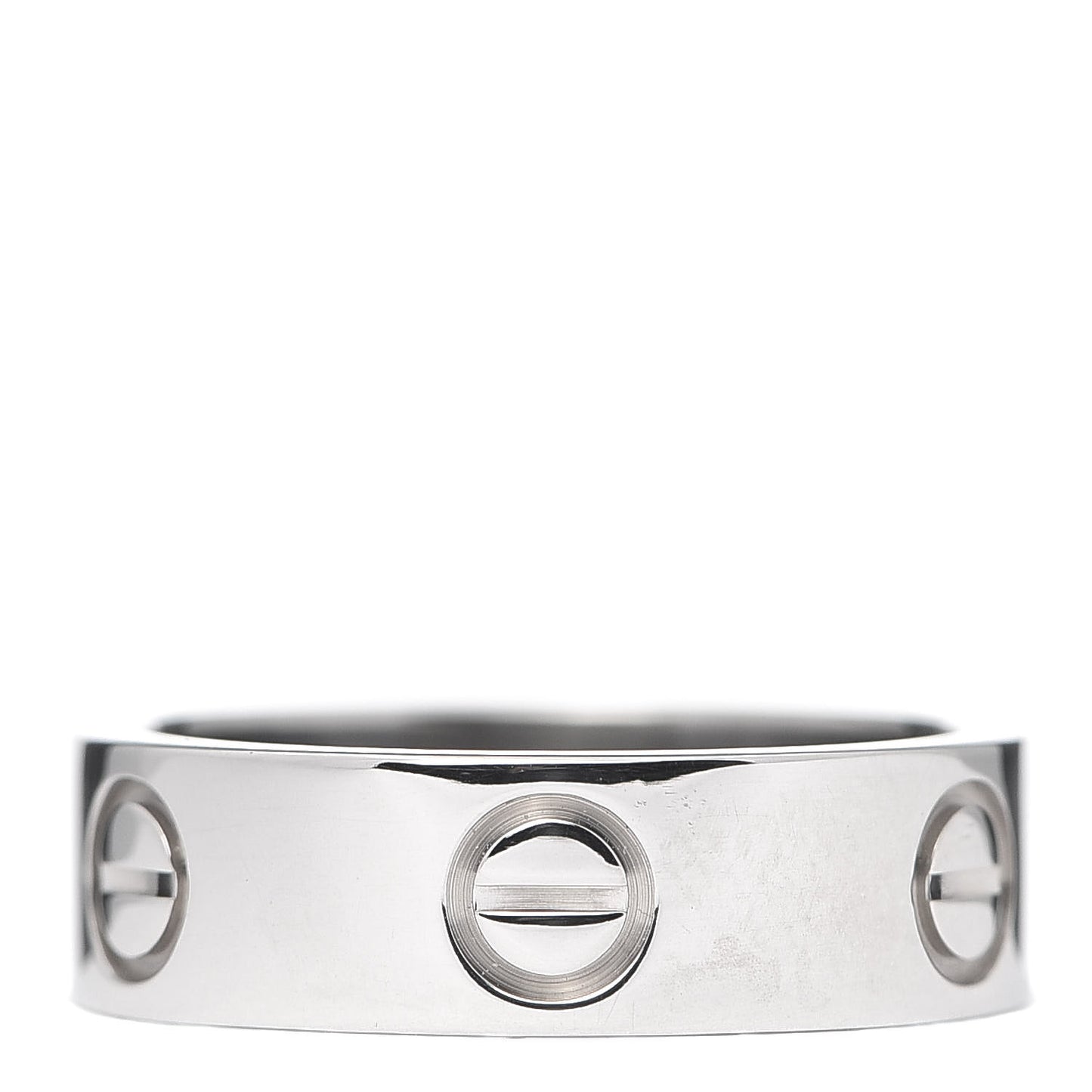 18K White Gold 5.5mm LOVE Ring 50 5.25