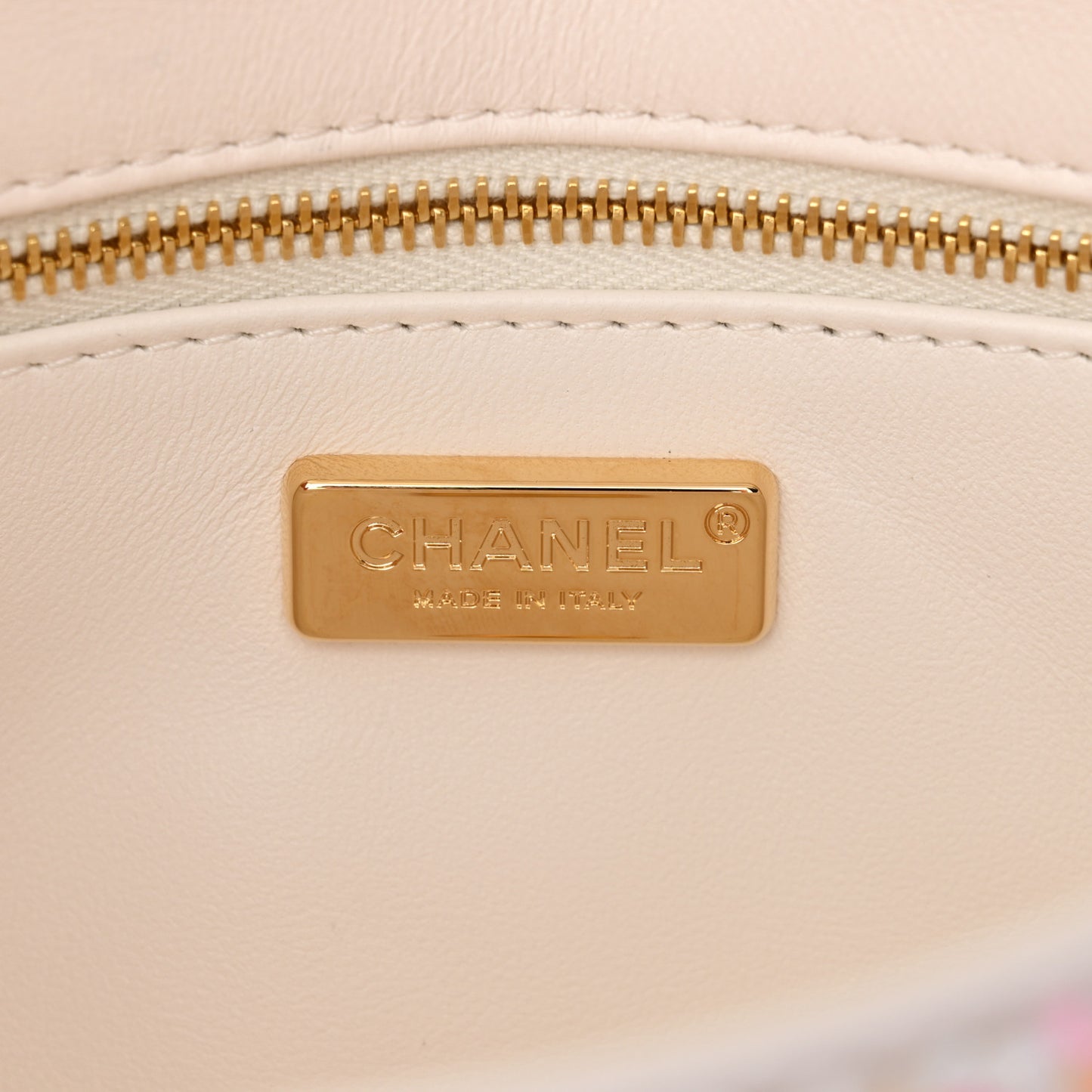 Sequin Logo Mini Rectangular Flap White Multicolor White Multicolor