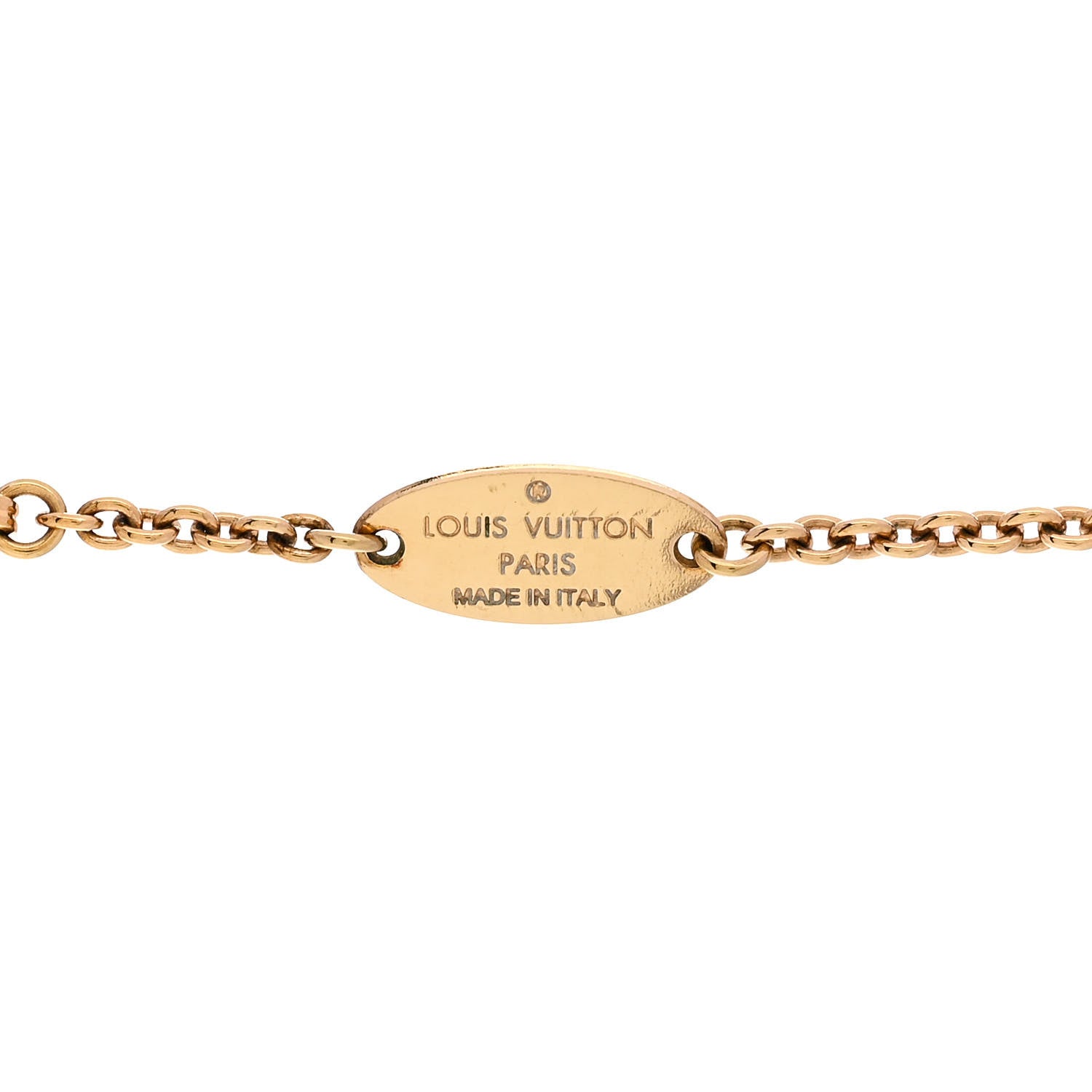 Louis Vuitton Essential V Necklace Gold 5 of 6