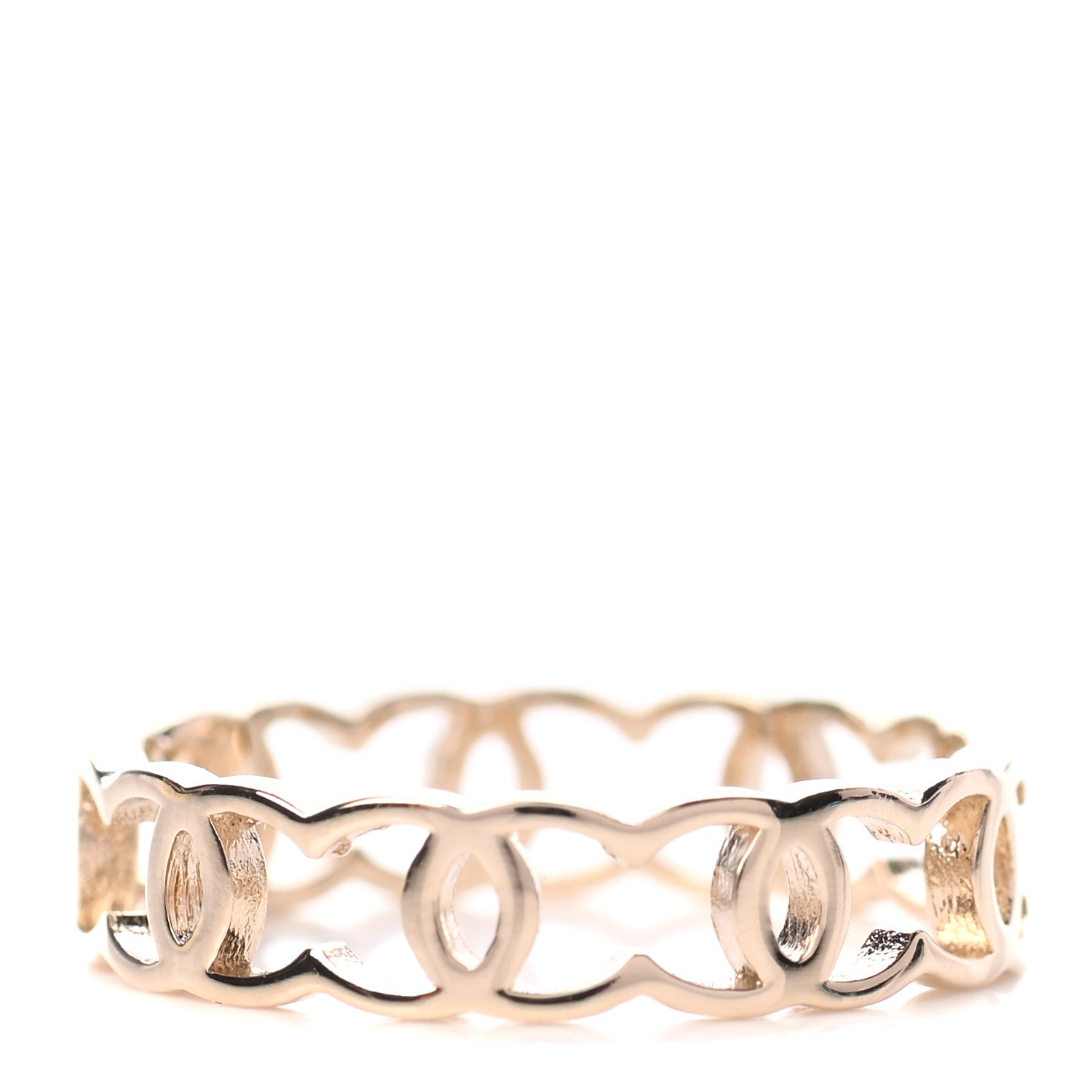Chanel Metal CC Ring 5 Gold 1 of 5
