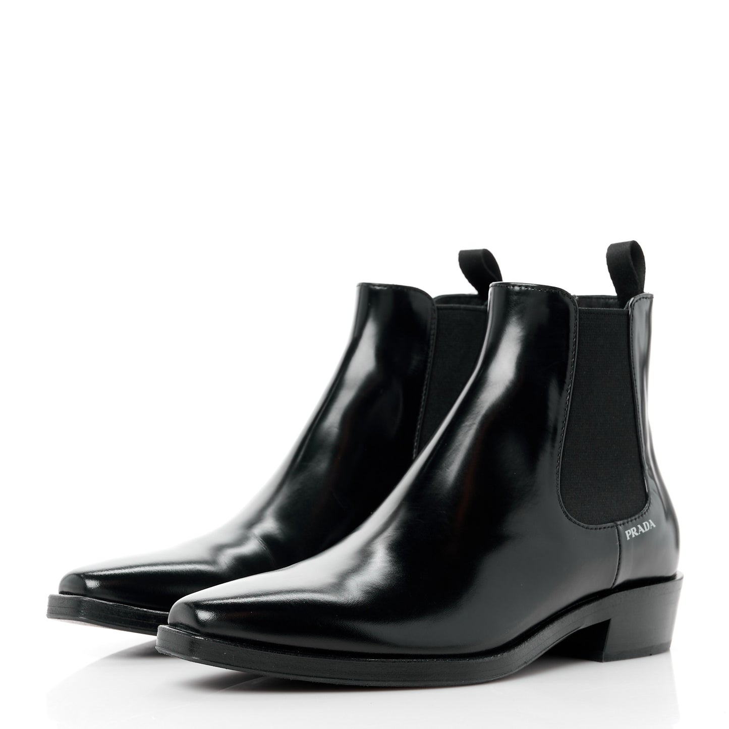 Spazzolato Logo Chelsea Boots 36 Black
