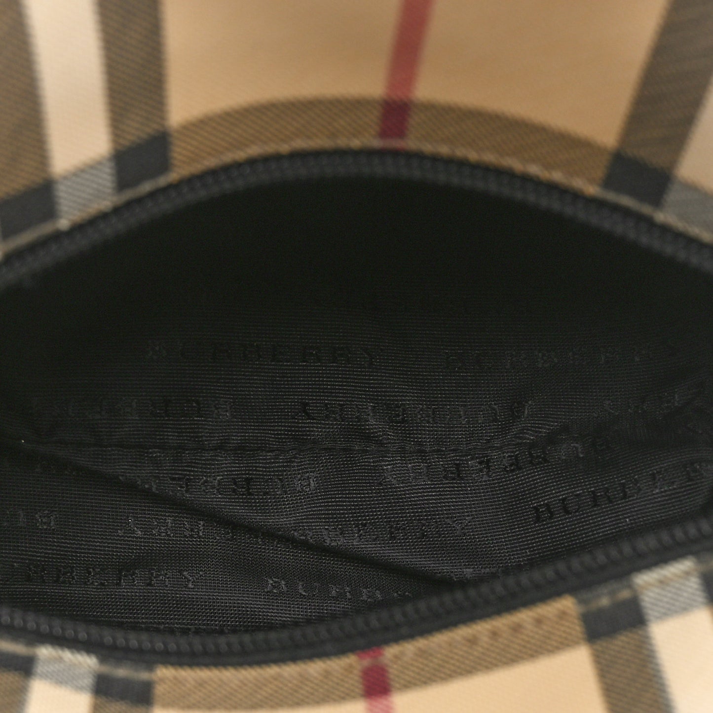 House Check Small Tote Black