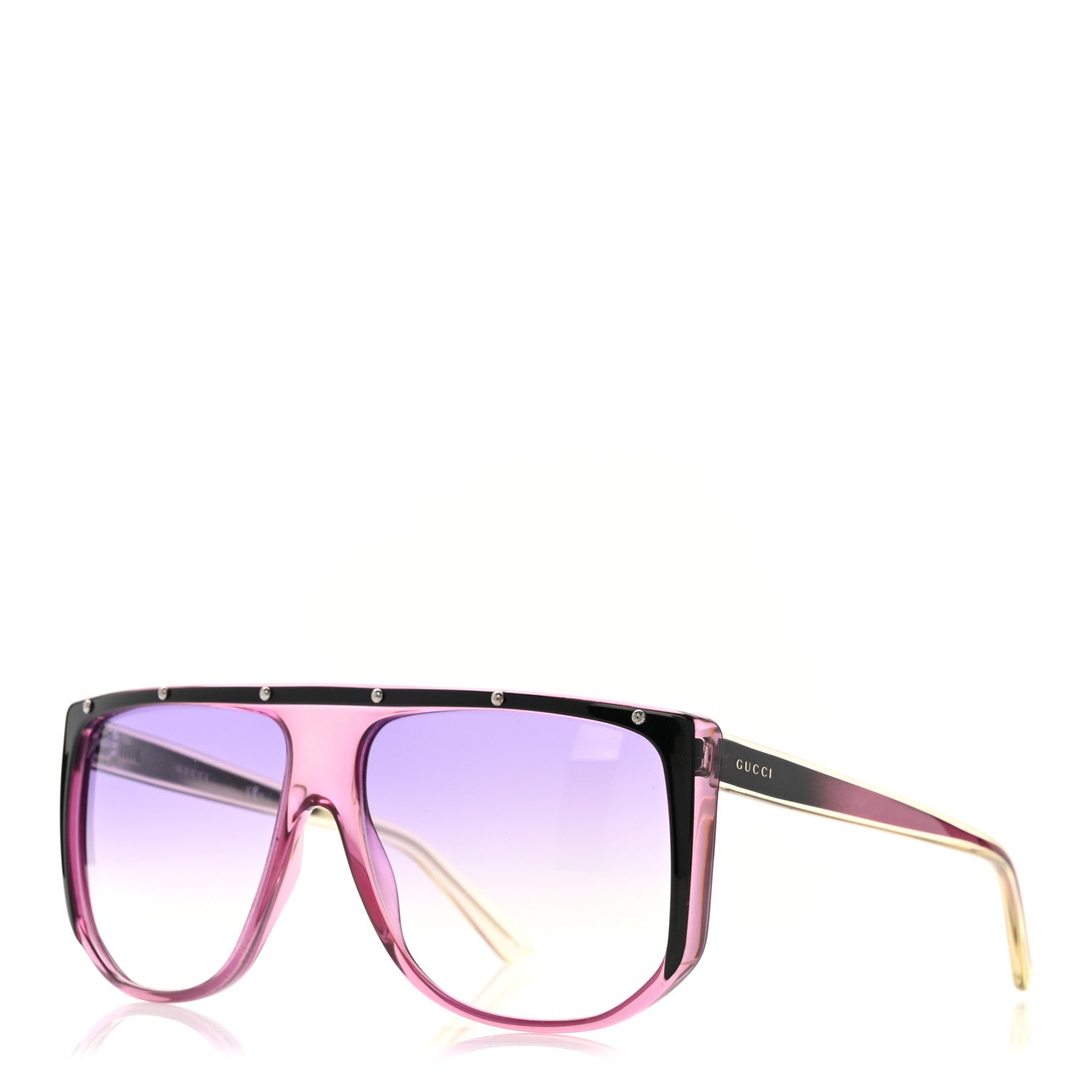 Gucci Studded Shield Sunglasses GG 3705/S Purple 1770222