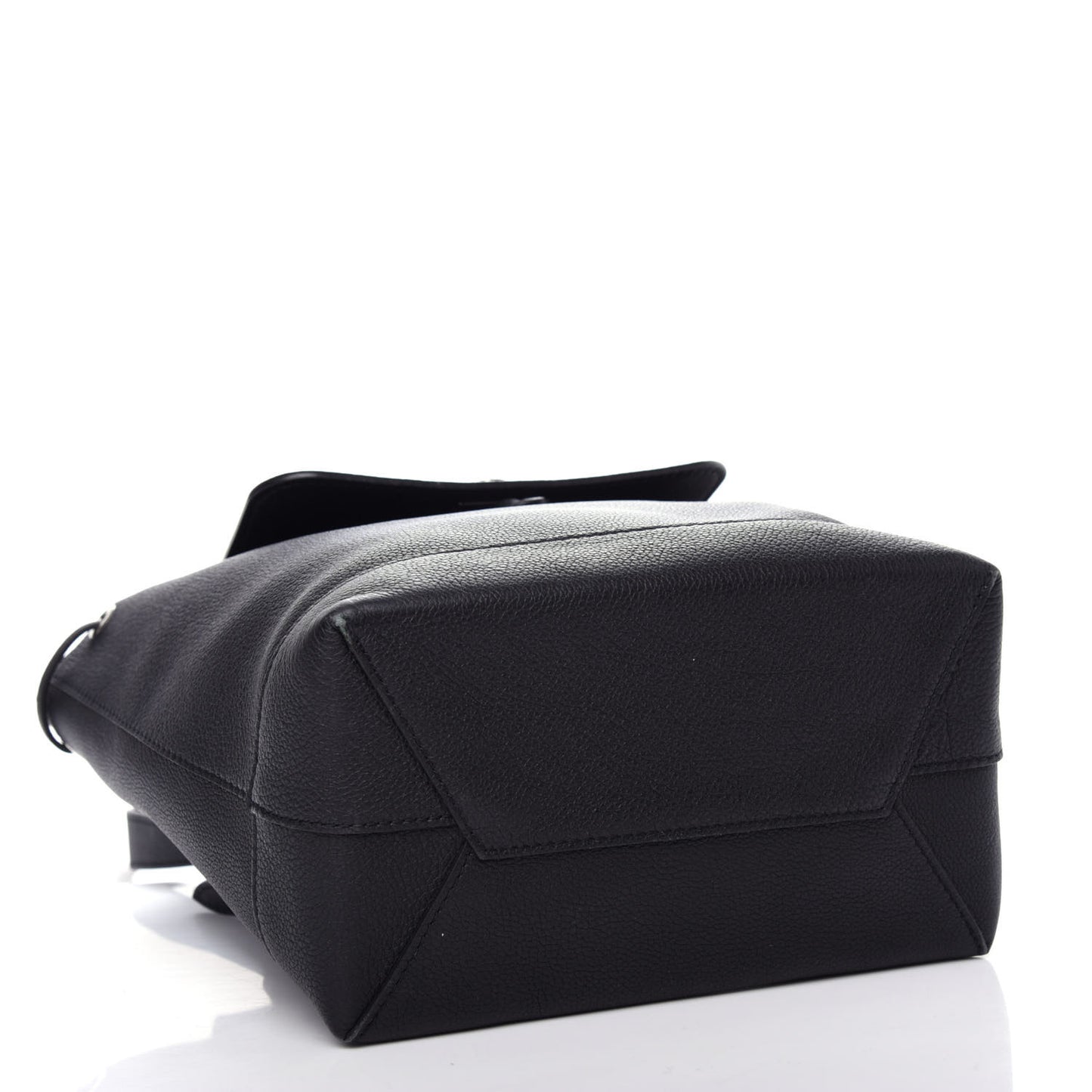 Calfskin Lockme Backpack Black