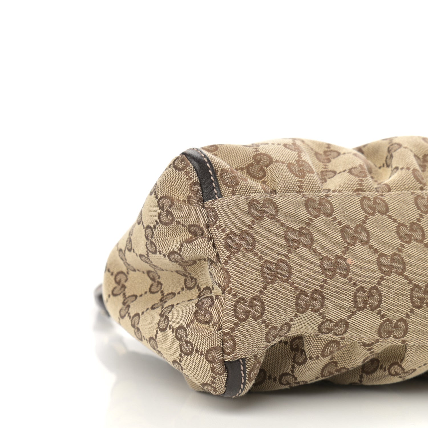 Gucci Monogram Medium D Gold Ring Hobo Dark Brown 9 of 12