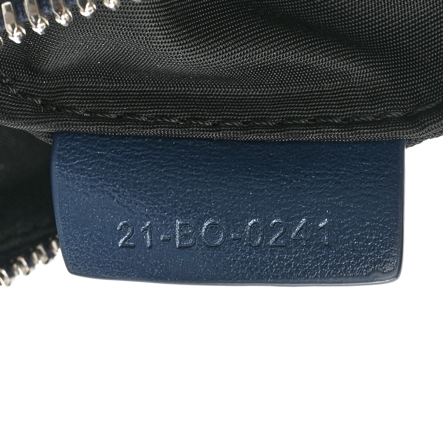 Galaxy Calfskin Oblique World Tour Saddle Belt Bag Navy Blue