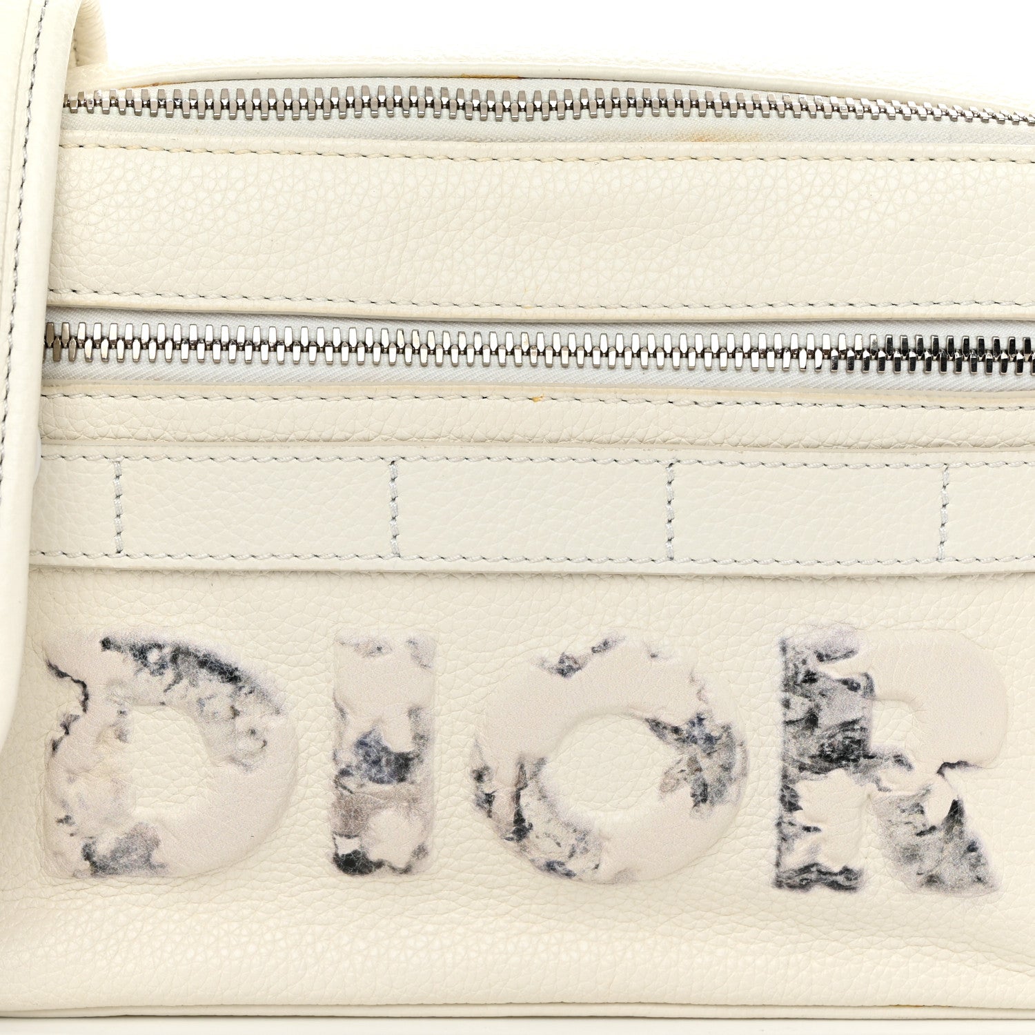 Christian Dior X DANIEL ARSHAM Grained Calfskin Safari Messenger Bag White 8 of 15