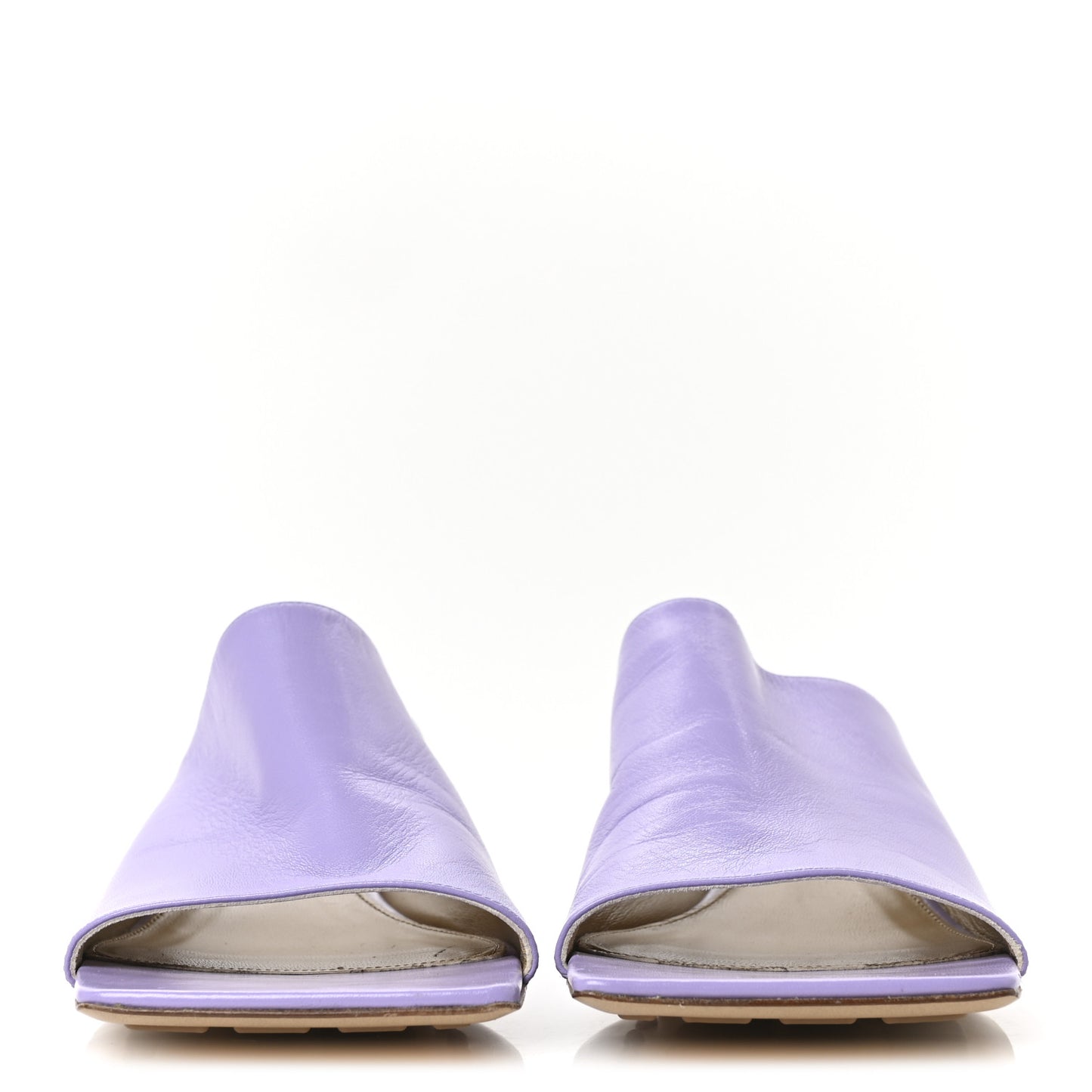 Lambskin Stretch Mule 40mm Sandals 41.5 Lavender