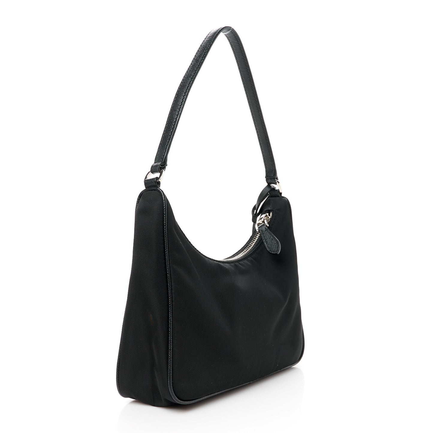 Tessuto Nylon Saffiano Mini Re-Edition 2005 Bag Black