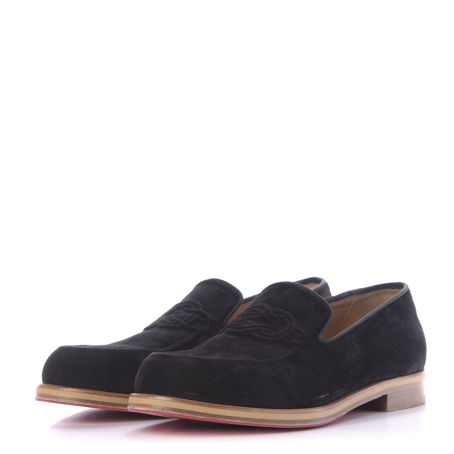Veau Velours Dirk Flat Loafers 43.5 Black
