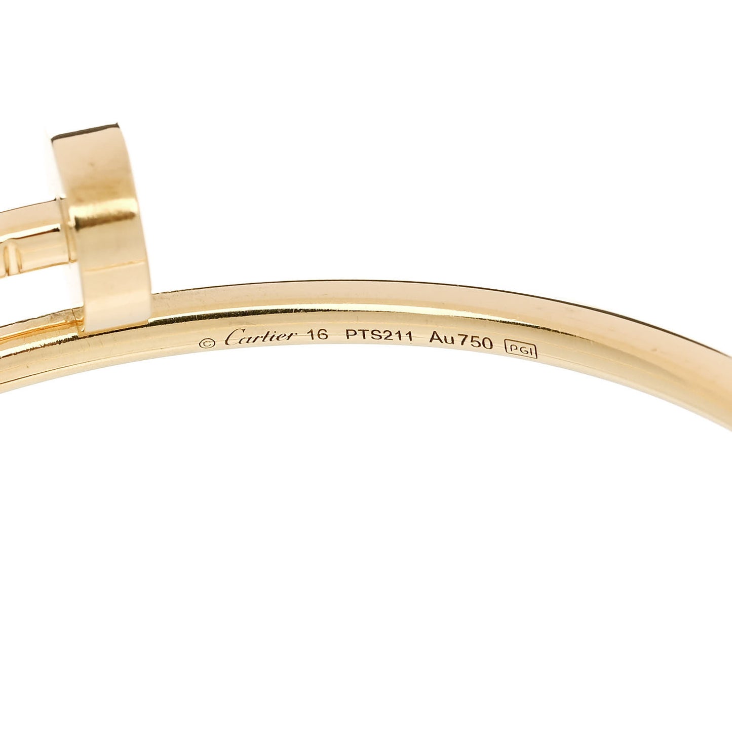 18K Yellow Gold Small Juste Un Clou Bracelet 16