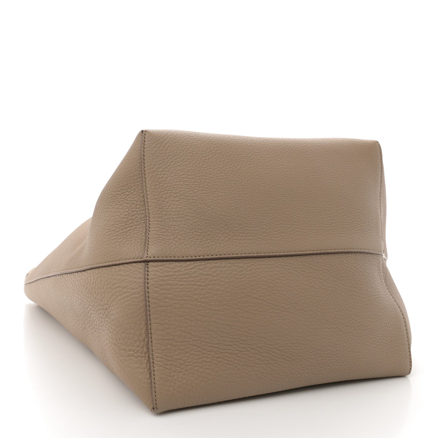 Grained Calfskin Large N/S Park Tote Dark Taupe
