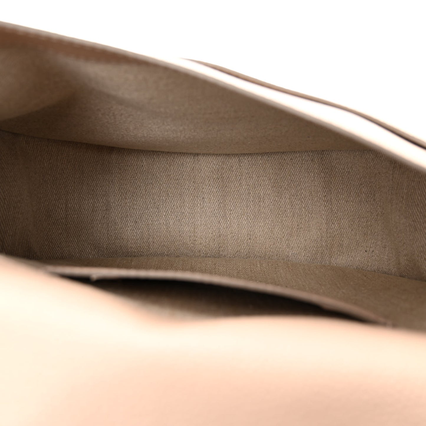 Grained Calfskin Medium Marcie Saddle Bag Nomad Beige