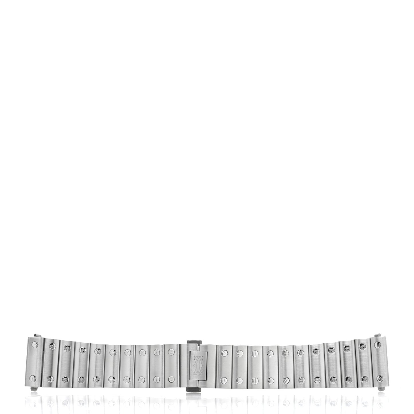 Stainless Steel Alligator 35mm Santos de Cartier Automatic Watch Green