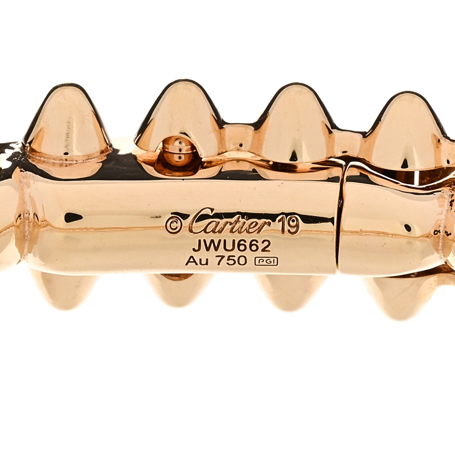 18K Pink Gold Small Clash De Cartier Bracelet 19