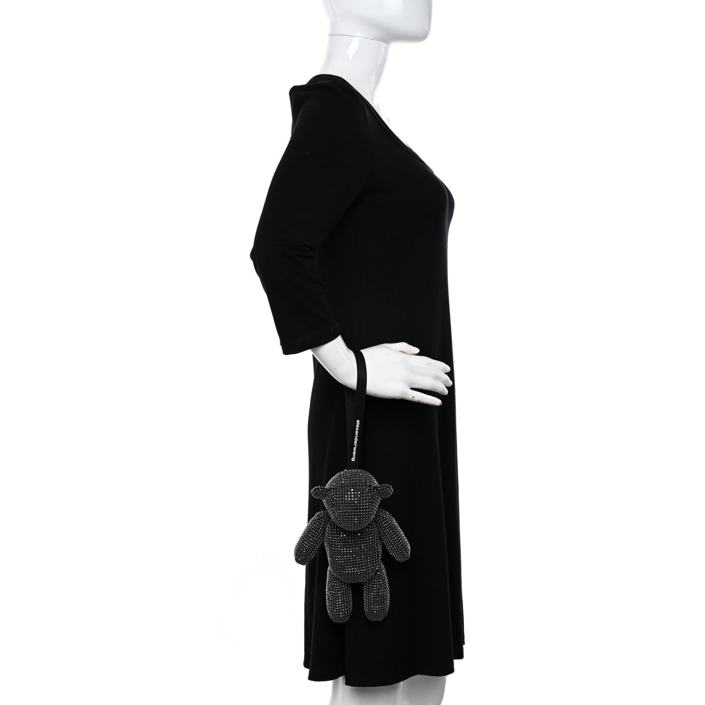 Crystal Mesh Beiress Wristlet Black