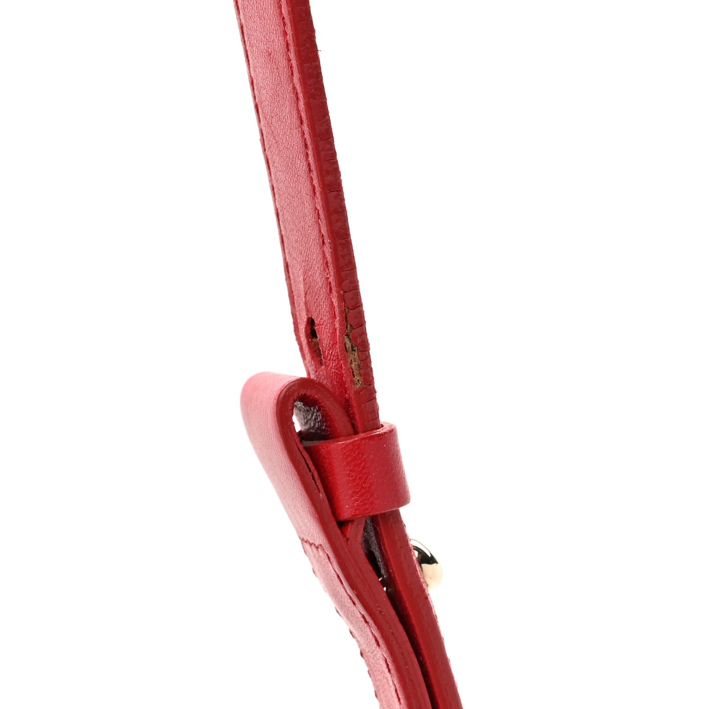 Calfskin Palazzo Fringe Shoulder Bag Red