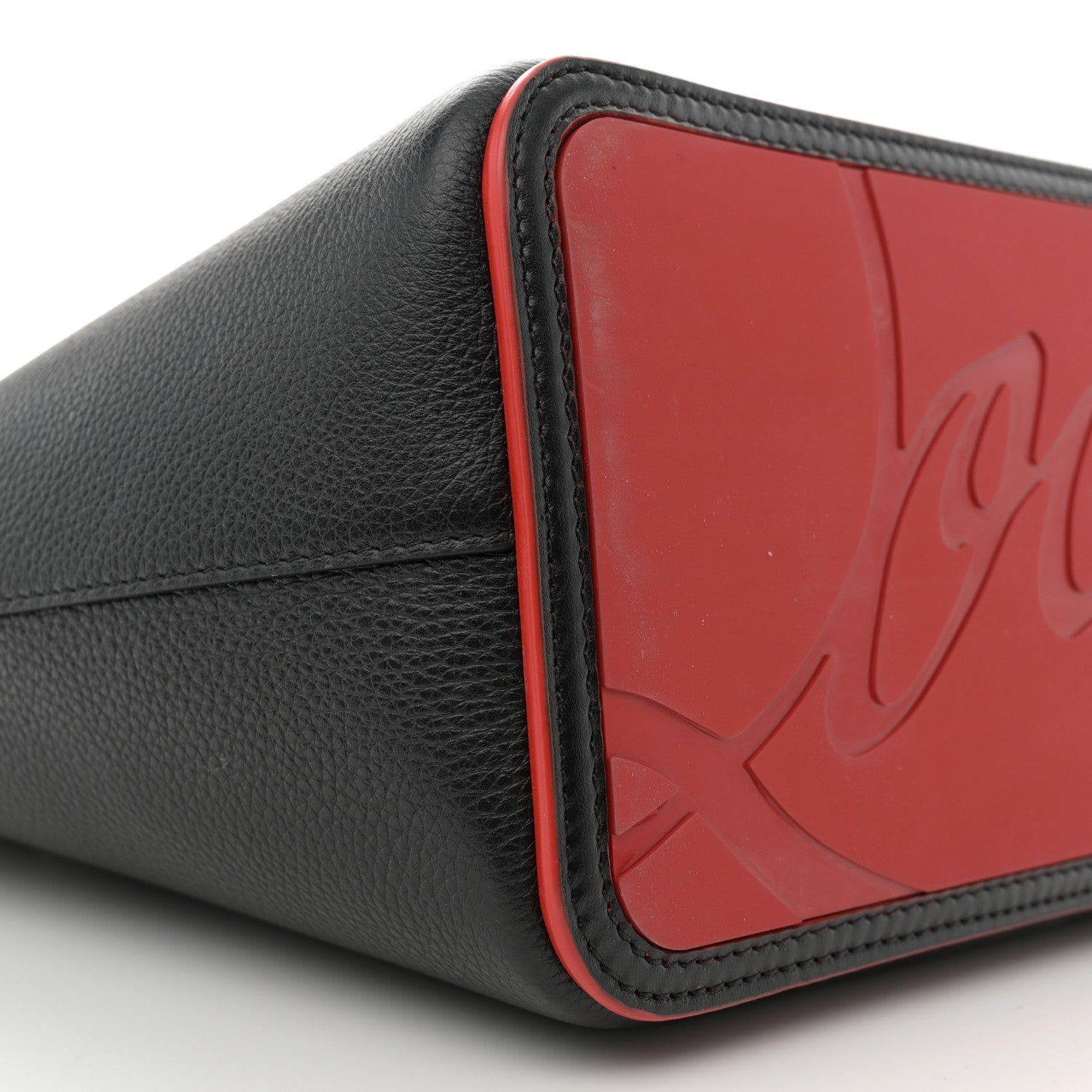 Christian Louboutin Calfskin Empire Spike Studded East West Cabata Tote Black Multicolor 9 of 11