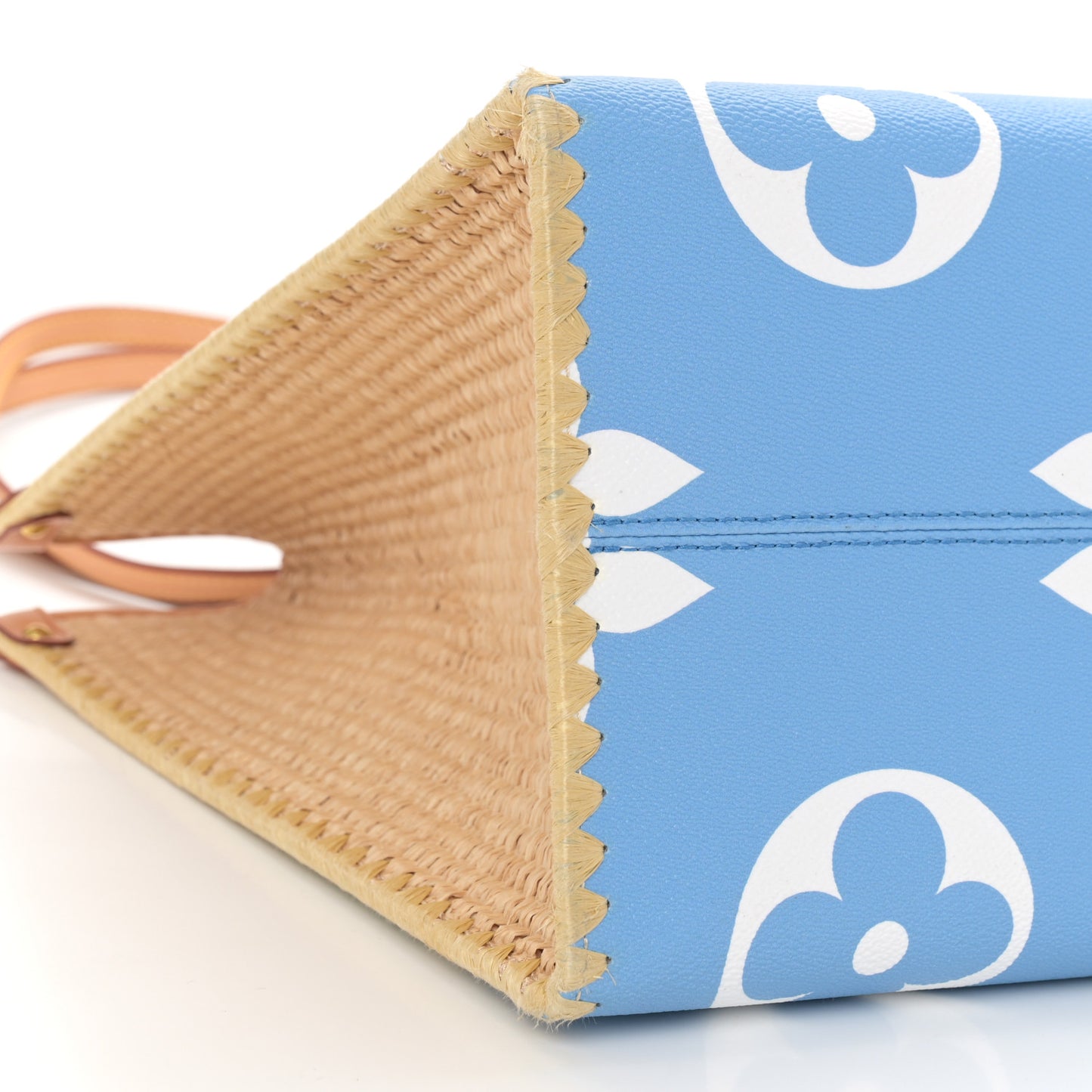 Monogram Giant Raffia Forte Dei Marmi By The Pool Onthego GM Blue